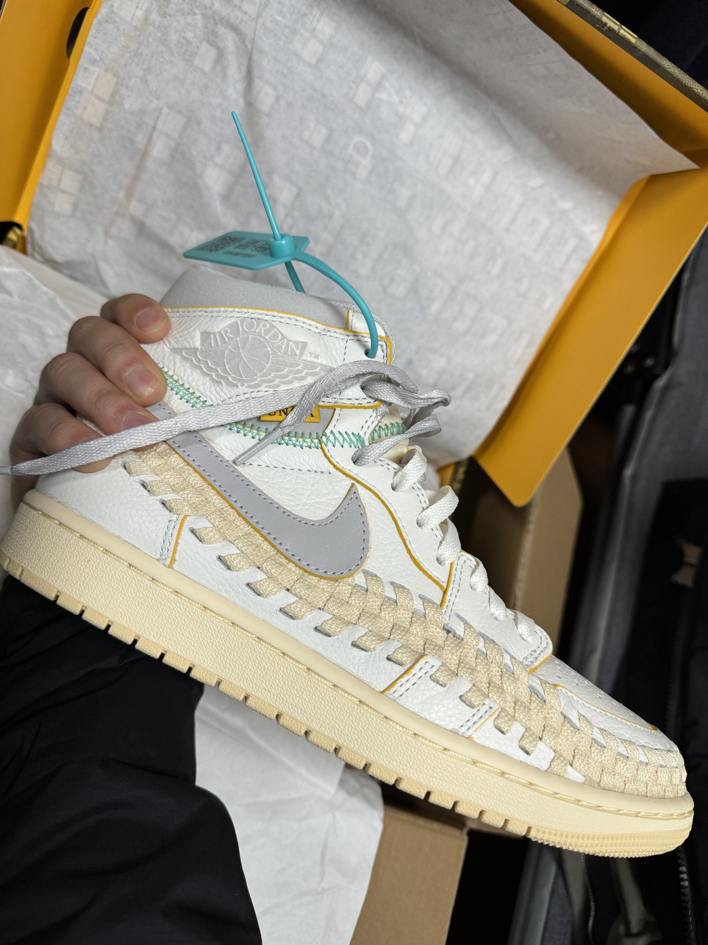 custom review-JORDAN Air Jordan 1 Винтажные баскетбольные кроссовки High Top Унисекс