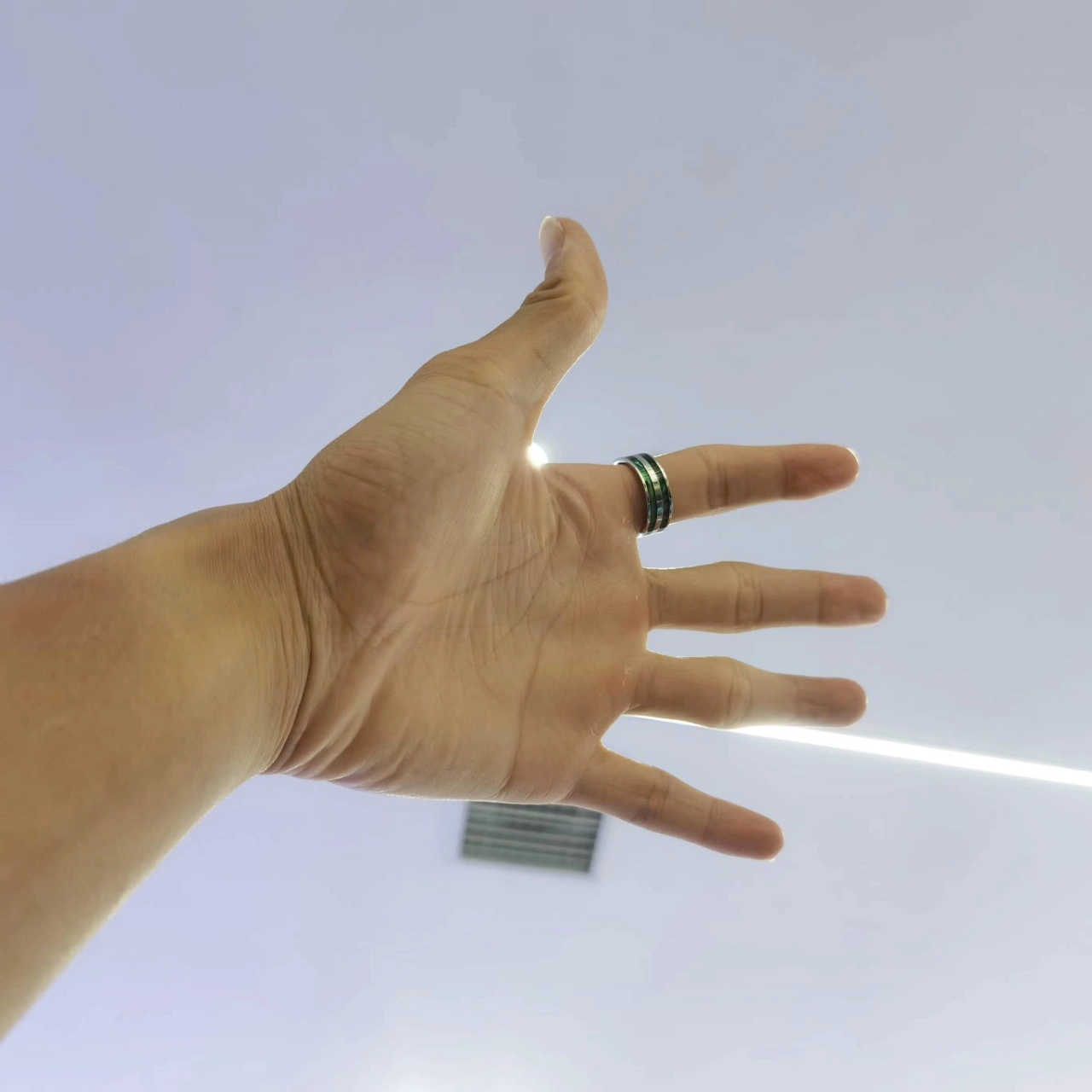 custom review-FOREVER MELODY Титановая сталь Оболочка Кольца Мужское Серебряное