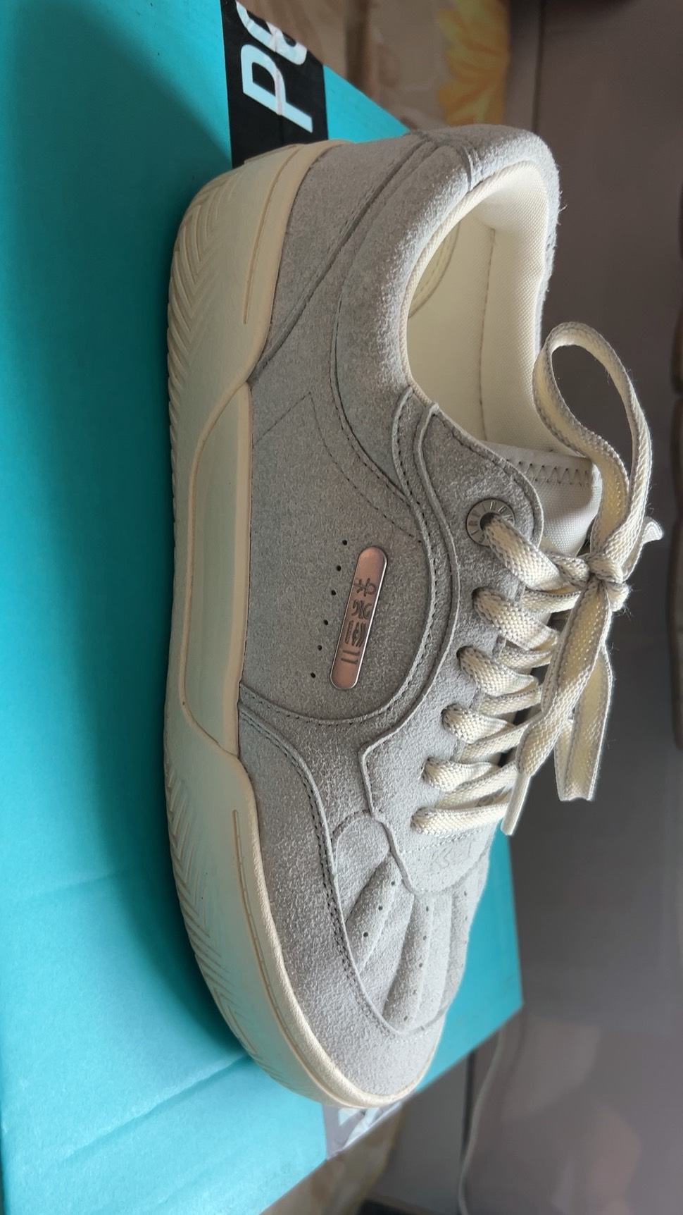 custom review-Anta Owen Hélà TRIBE Cushioning, Wear Resistant Low Top Skateboard Shoes Unisex Light Gray