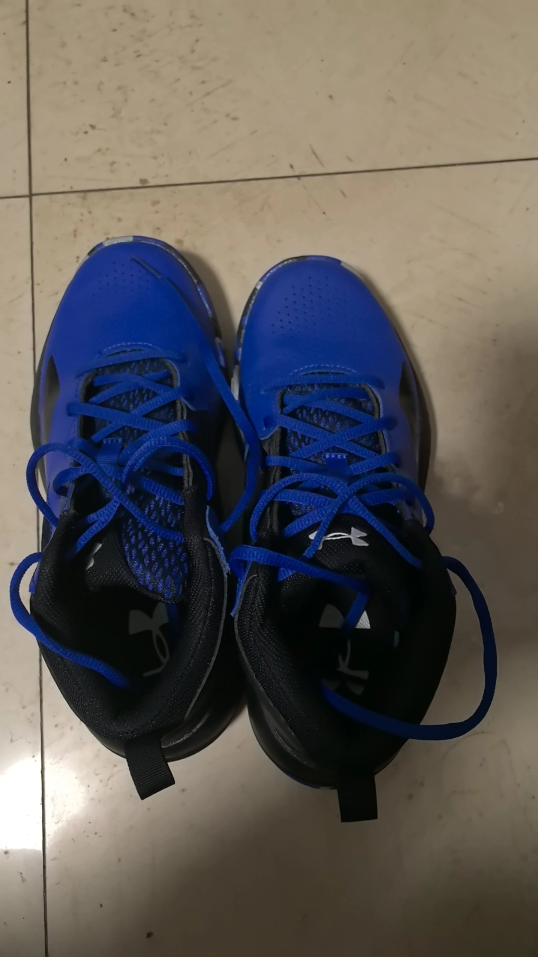 custom review-Under Armour Lockdown 5 MID Топ Винтажные баскетбольные кроссовки Мужской Синий