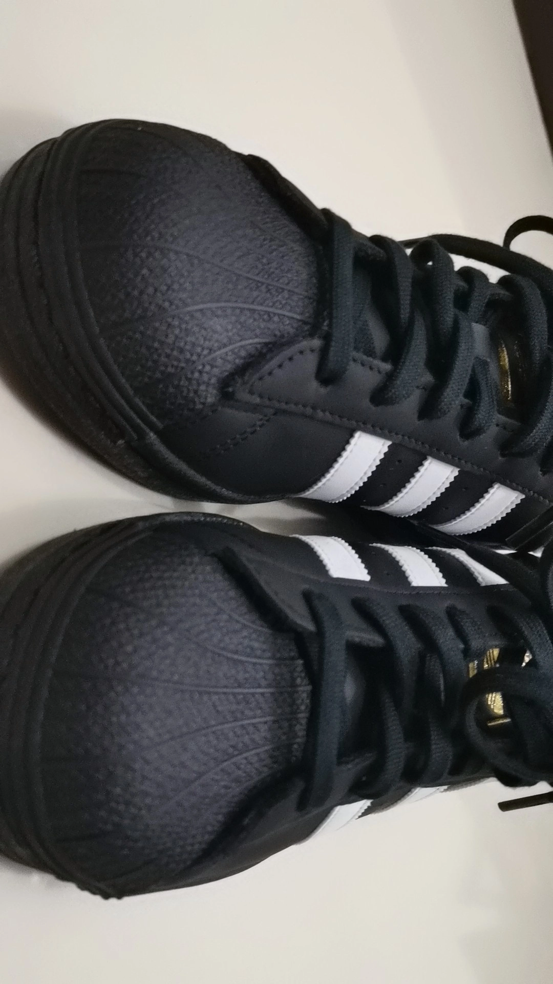 custom review-Adidas Originals Superstar Core Black Cloud White Gold