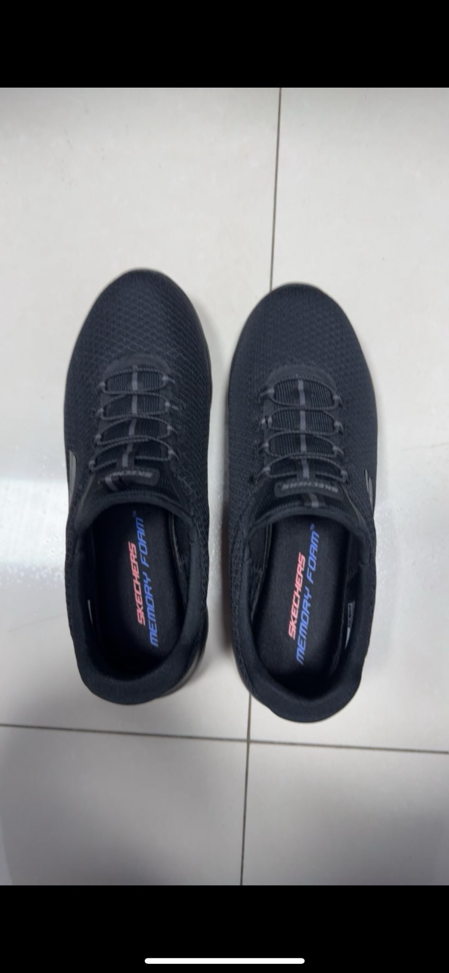 custom review-Skechers Summits Амортизация Устойчивый к истиранию Легкий Низкий Топ Беговые кроссовки Женские Черный