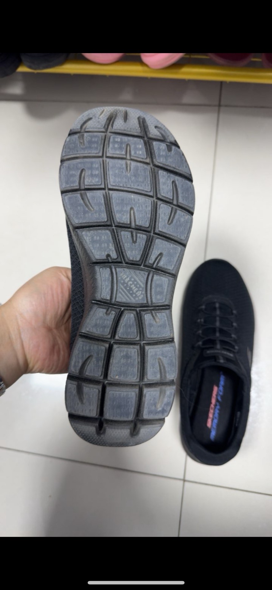 custom review-Skechers Summits Амортизация Устойчивый к истиранию Легкий Низкий Топ Беговые кроссовки Женские Черный