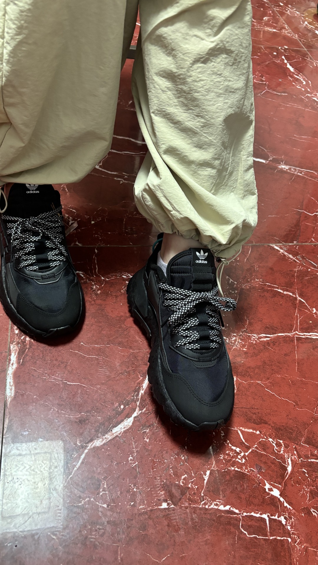 custom review-Adidas Originals Nite Jogger WINTERIZED Низкий Топ Casual Унисекс Черный