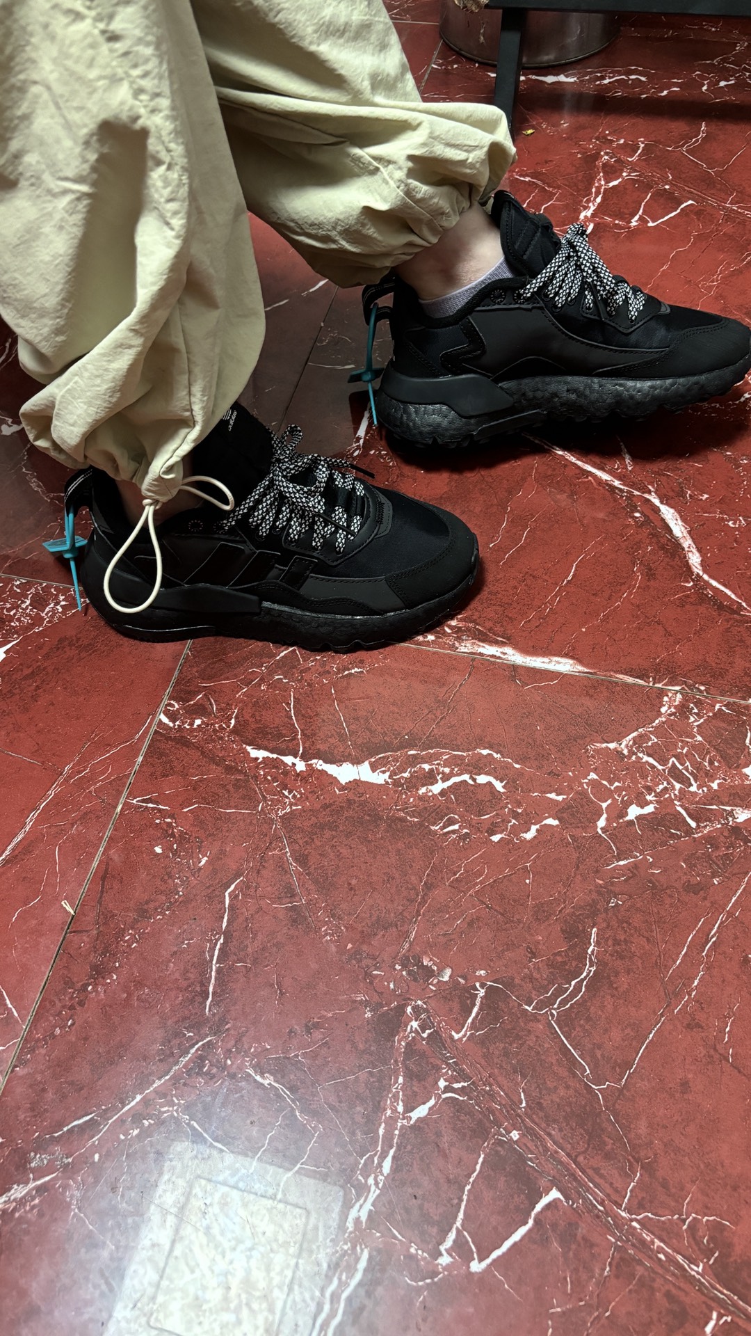 custom review-Adidas Originals Nite Jogger WINTERIZED Низкий Топ Casual Унисекс Черный