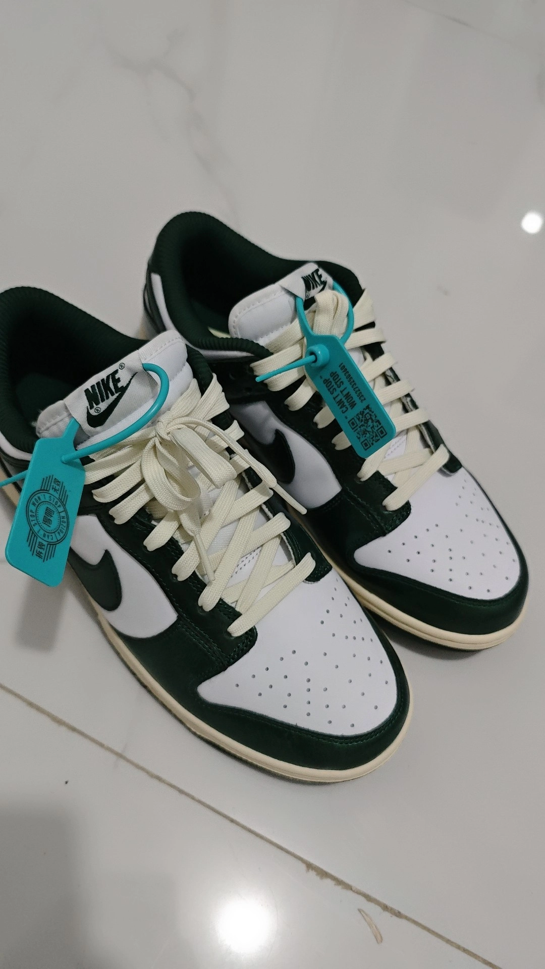 custom review-Nike Dunk 'Винтажный зеленый' Низкие кроссовки для скейтбординга Женские Белый Зеленый