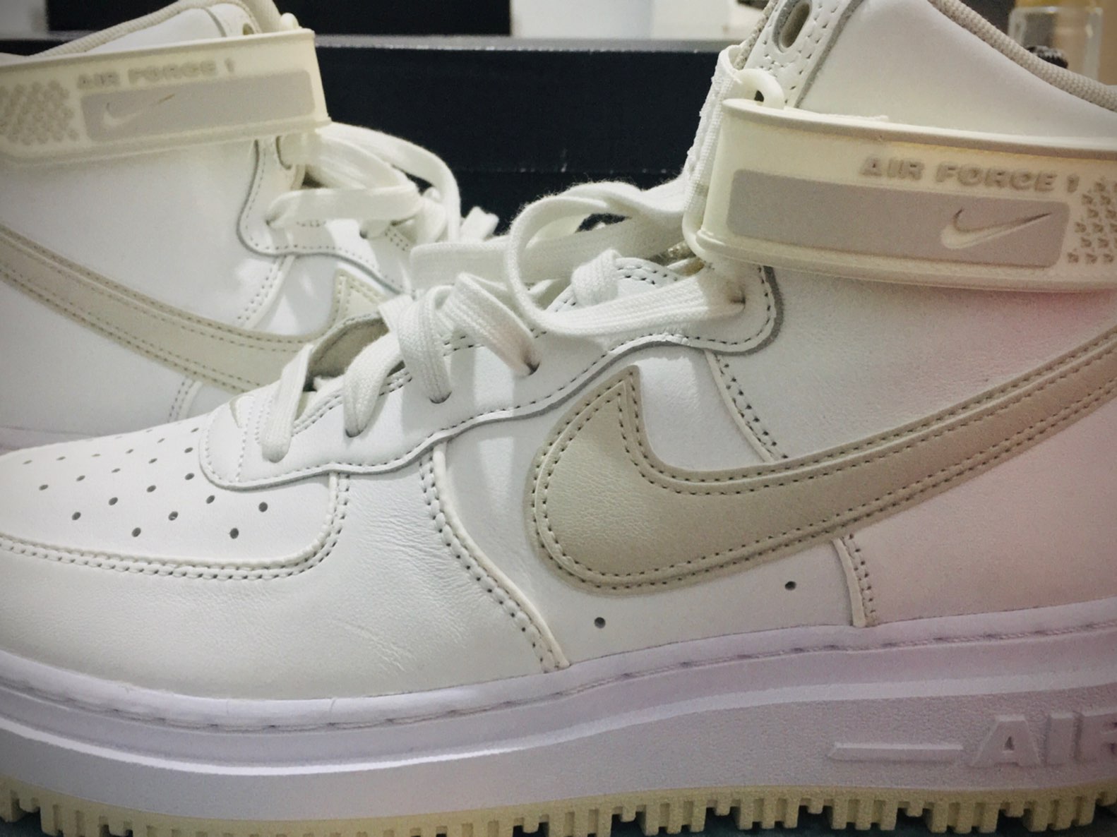 custom review-Nike Air Force 1 High Топ Скейтборд Кроссовки Мужские Белые