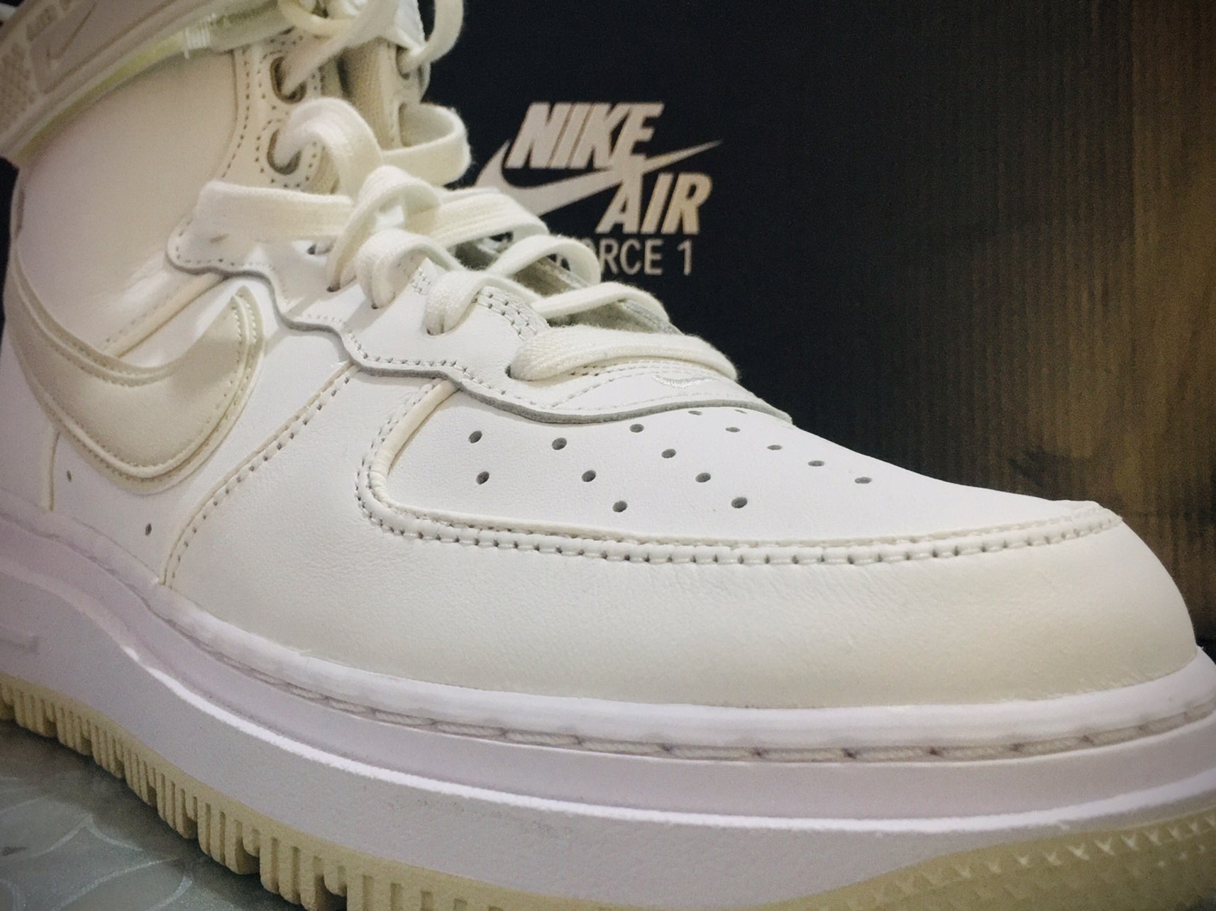 custom review-Nike Air Force 1 High Топ Скейтборд Кроссовки Мужские Белые