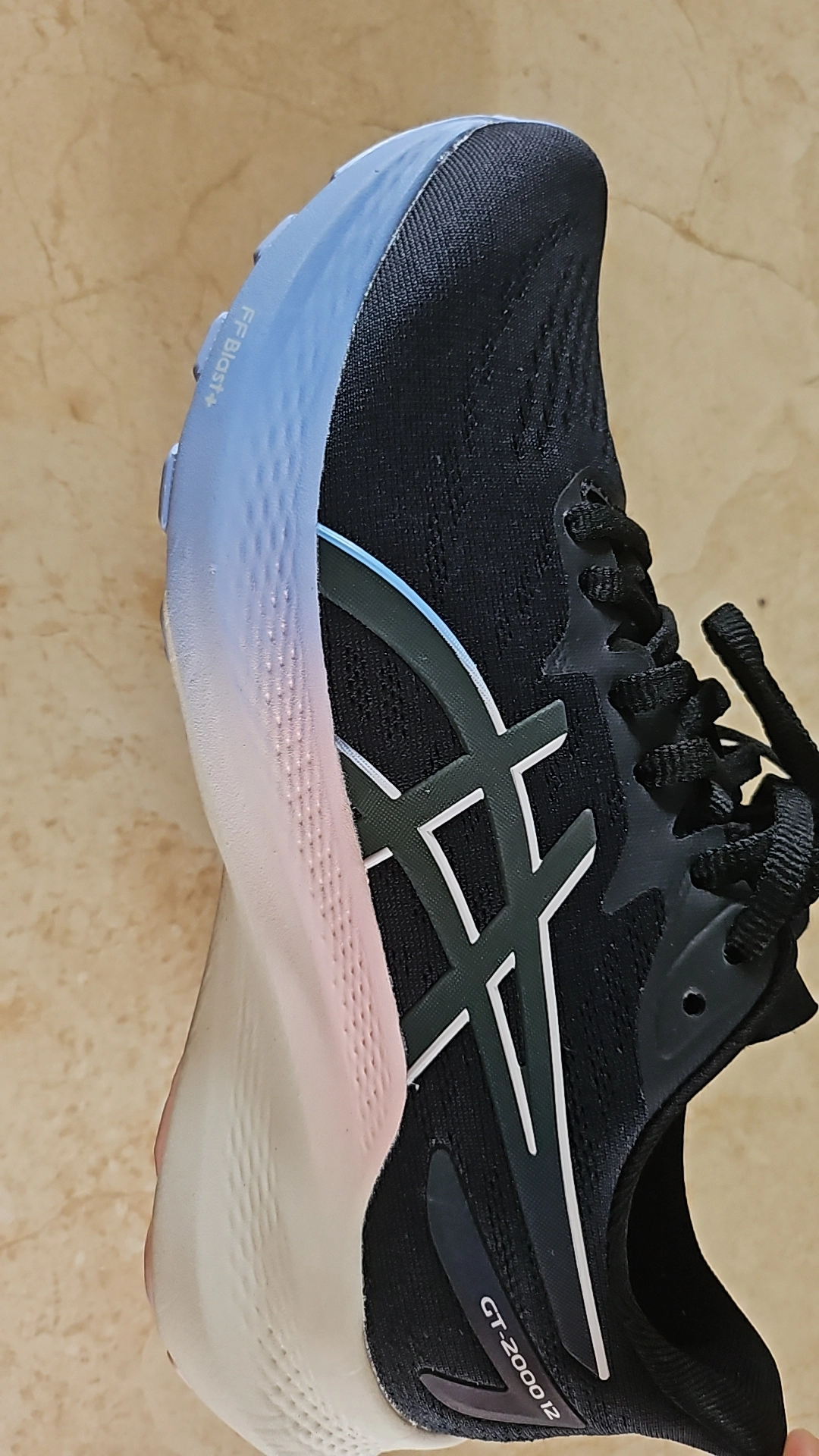 custom review-Asics GT 2000 12 Амортизация Низкий Топ Тренировочная Обувь для Бега на Длинные дистанции Женская Черная Синяя
