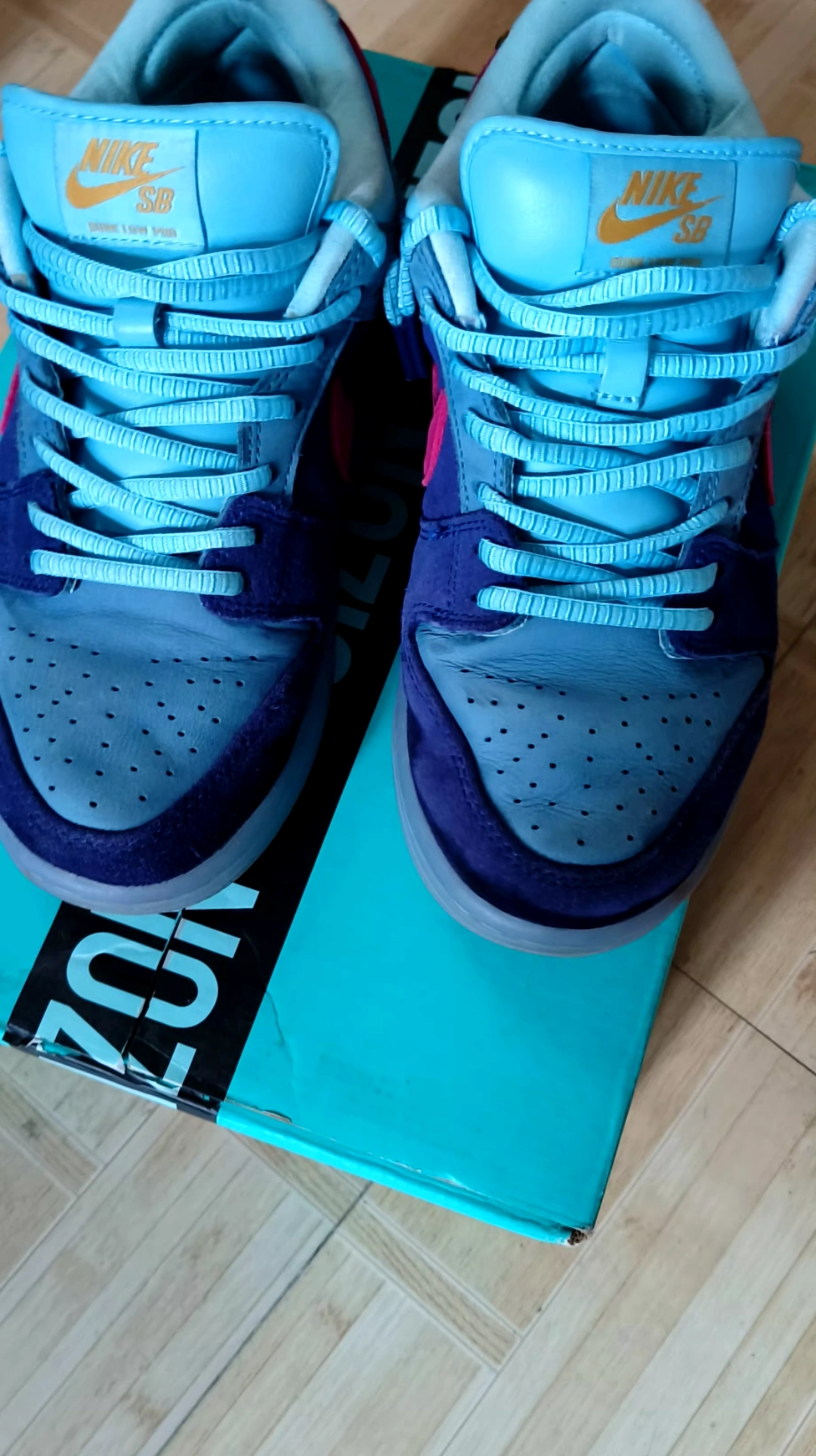 custom review-RUN The Jewels x Nike Dunk SB Rap Group Коллаборация Скаутер Кроссовки Low Top Синий Monster Унисекс Синий