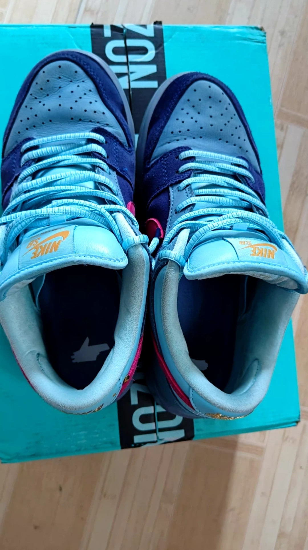 custom review-RUN The Jewels x Nike Dunk SB Rap Group Коллаборация Скаутер Кроссовки Low Top Синий Monster Унисекс Синий