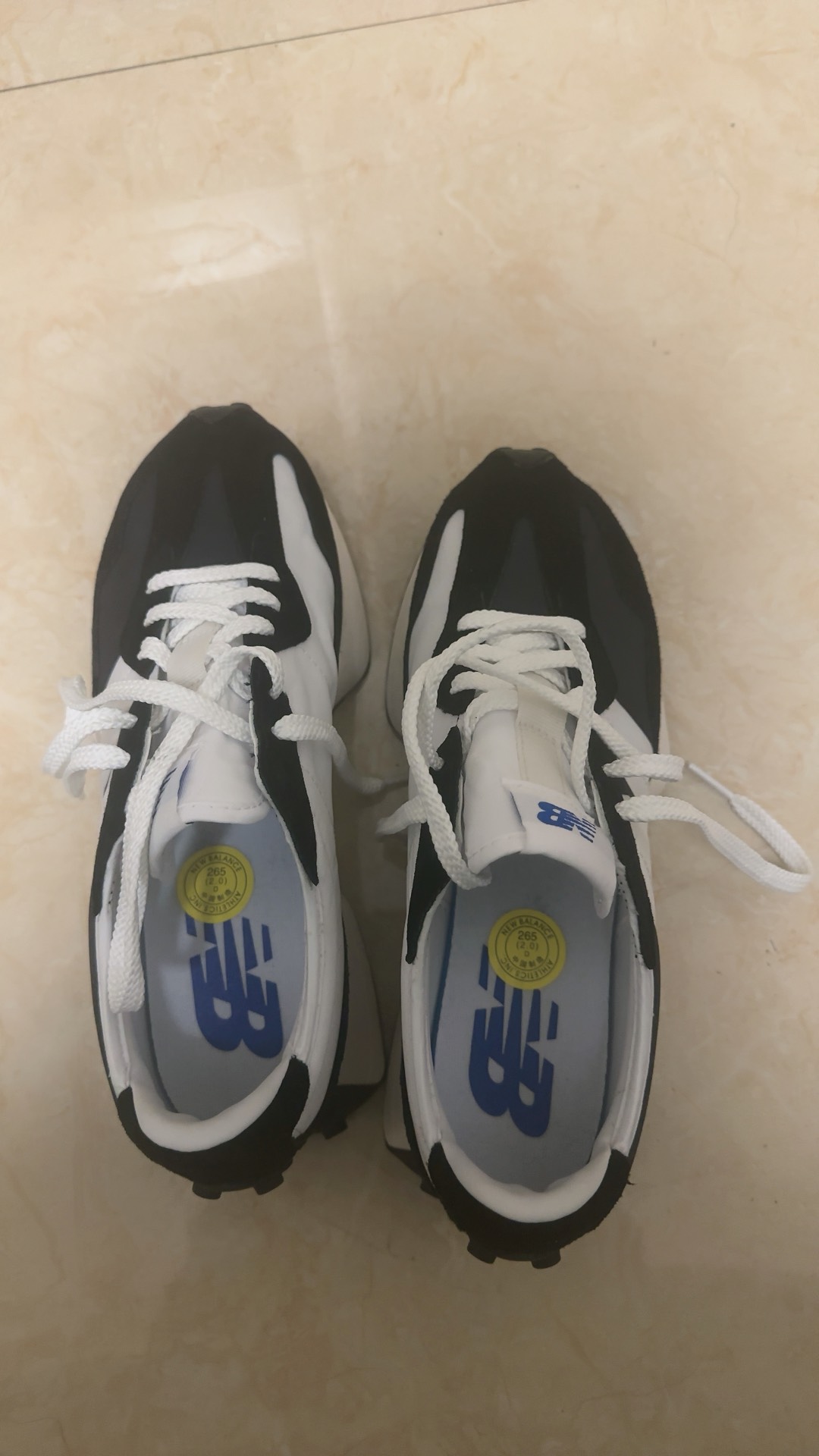 custom review-New Balance NB 327 Устойчивый к истиранию Дышащий Низкий Топ Повседневная Городская Коммутерская Беговая Обувь Унисекс Черный Белый