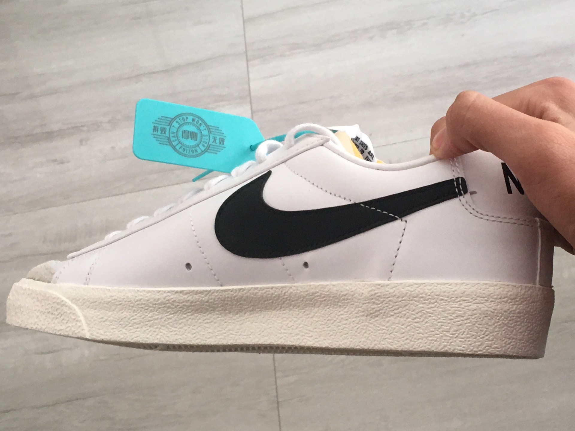 custom review-Nike Blazer Low Топ Скейтборд Кроссовки Унисекс Айвори