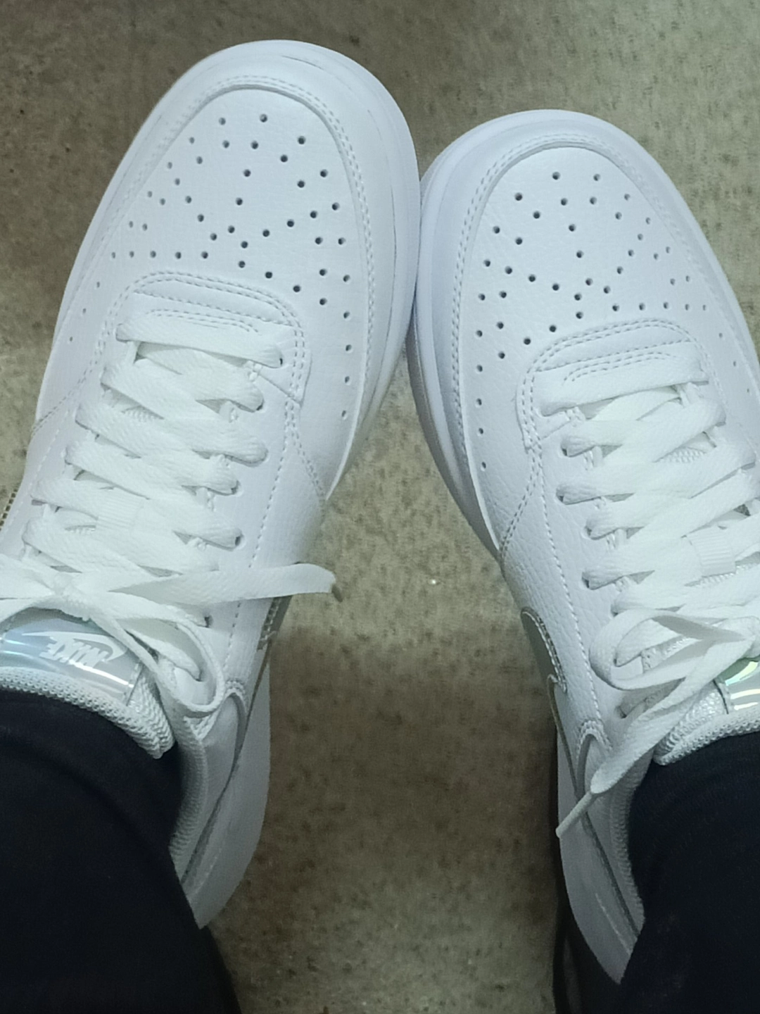 custom review-Nike Court Vision 1 Low Топ Скейтборд Кроссовки Женские Белые