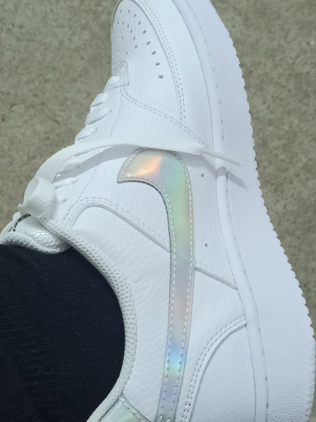 custom review-Nike Court Vision 1 Low Топ Скейтборд Кроссовки Женские Белые