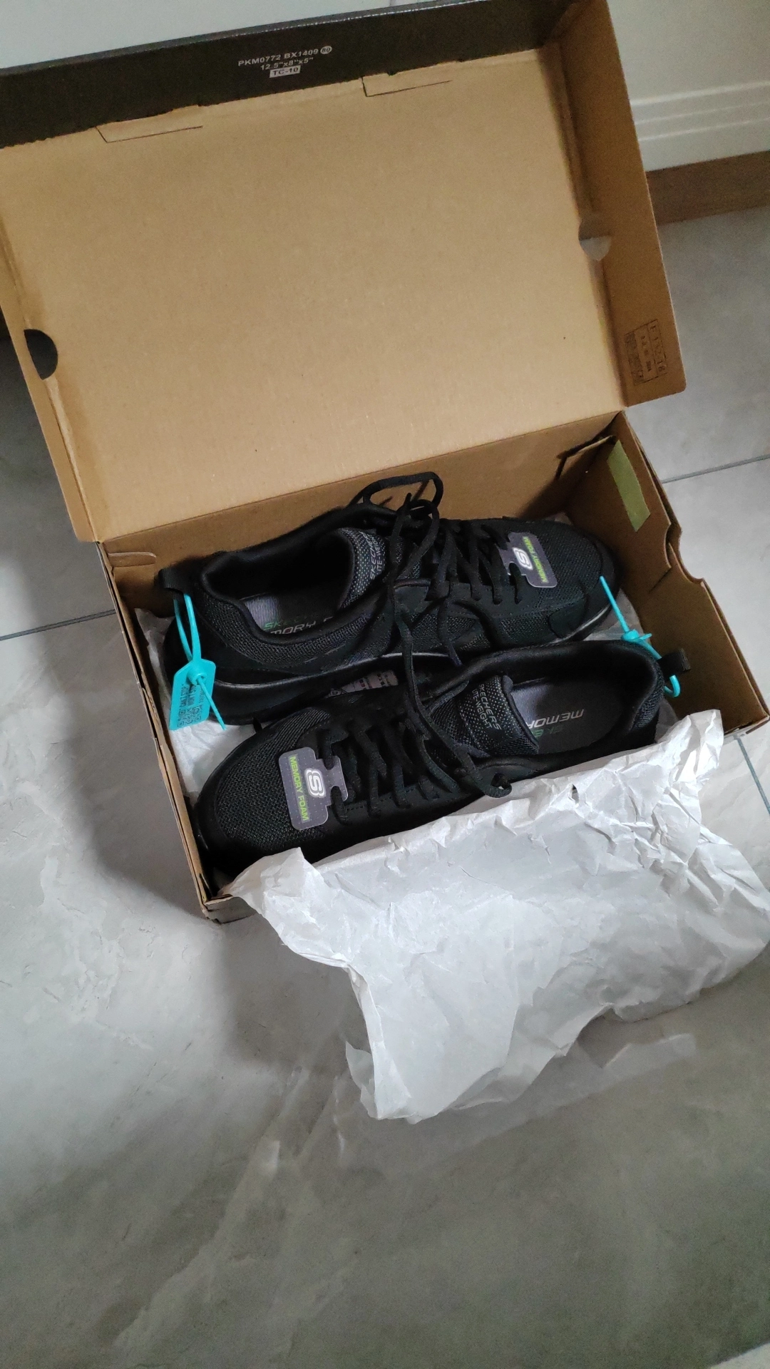 custom review-Skechers TRACK Low Топ Повседневная обувь Мужская Черная