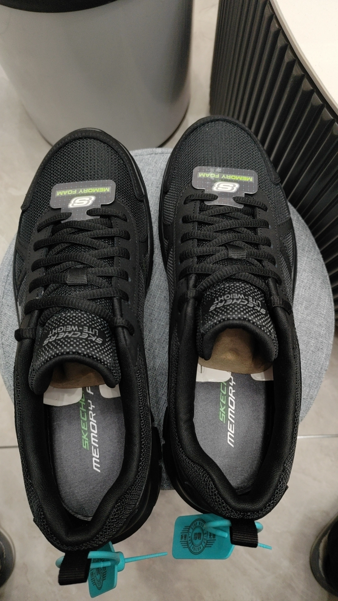 custom review-Skechers TRACK Low Топ Повседневная обувь Мужская Черная