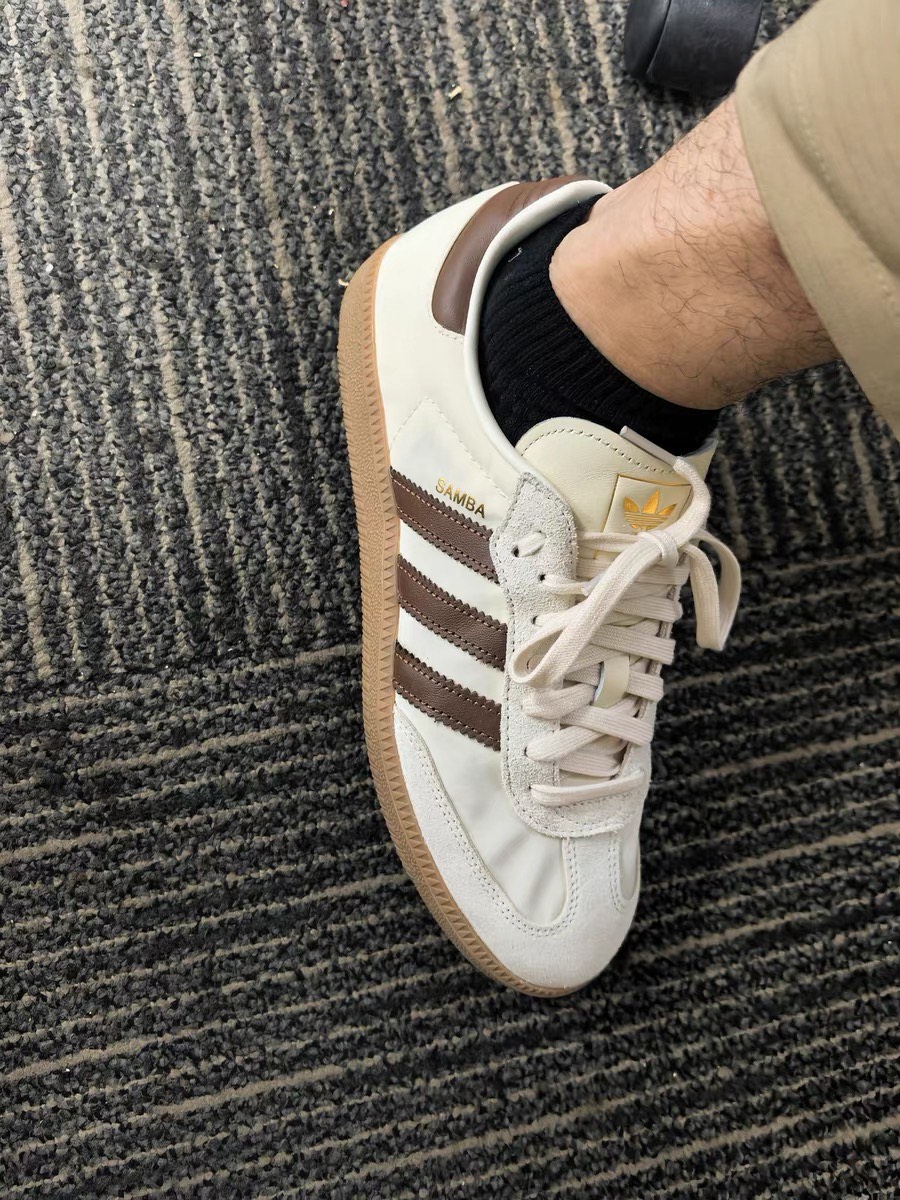 custom review-Adidas Originals SAMBA OG Low Топ Кроссовки для тренировок Унисекс Айвори Умбра