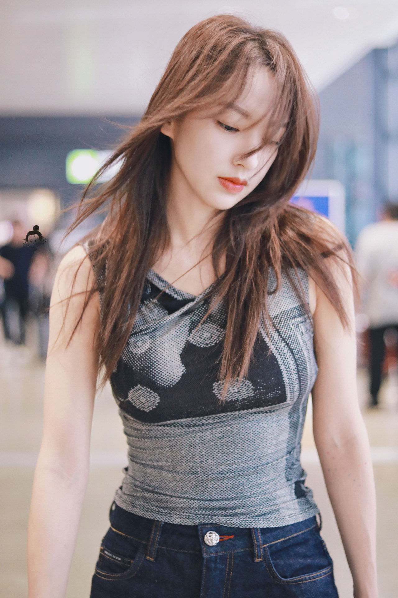 程潇机场私服穿搭 辣妹y2k穿搭公式