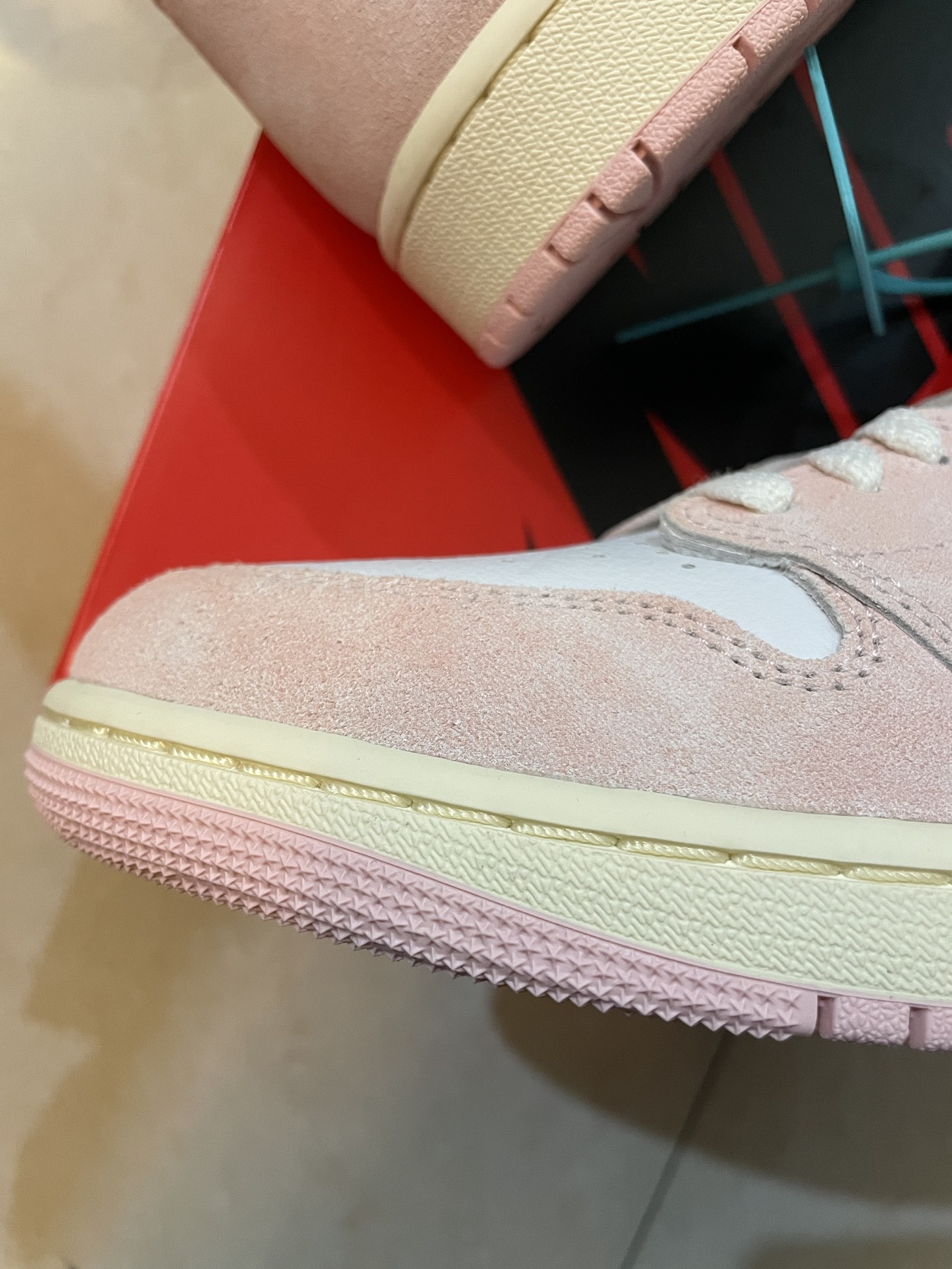 custom review-Jordan Air Jordan 1 Washed Pink High Top Vintage Баскетбольные Кроссовки Женские Pink White