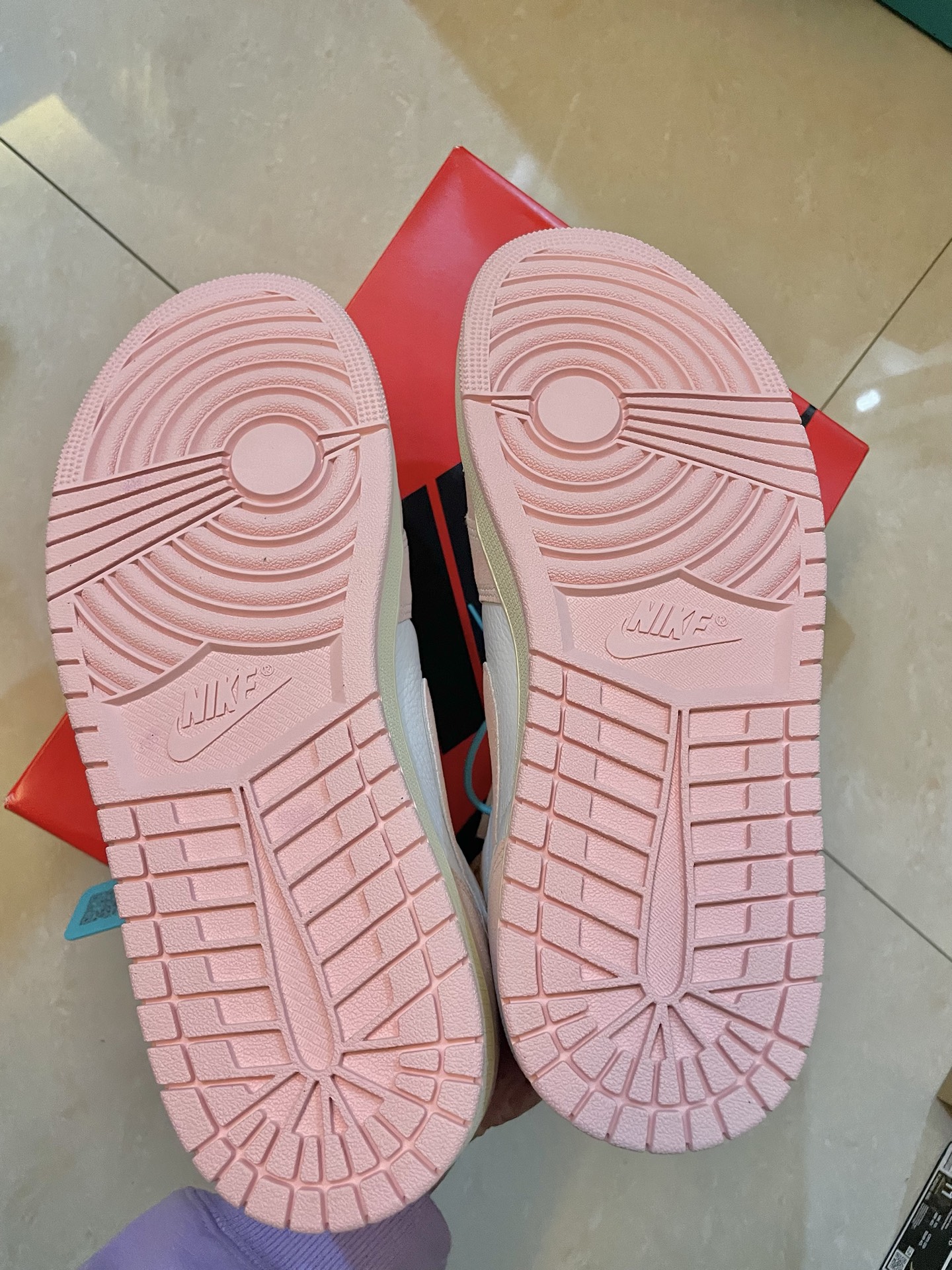 custom review-Jordan Air Jordan 1 Washed Pink High Top Vintage Баскетбольные Кроссовки Женские Pink White