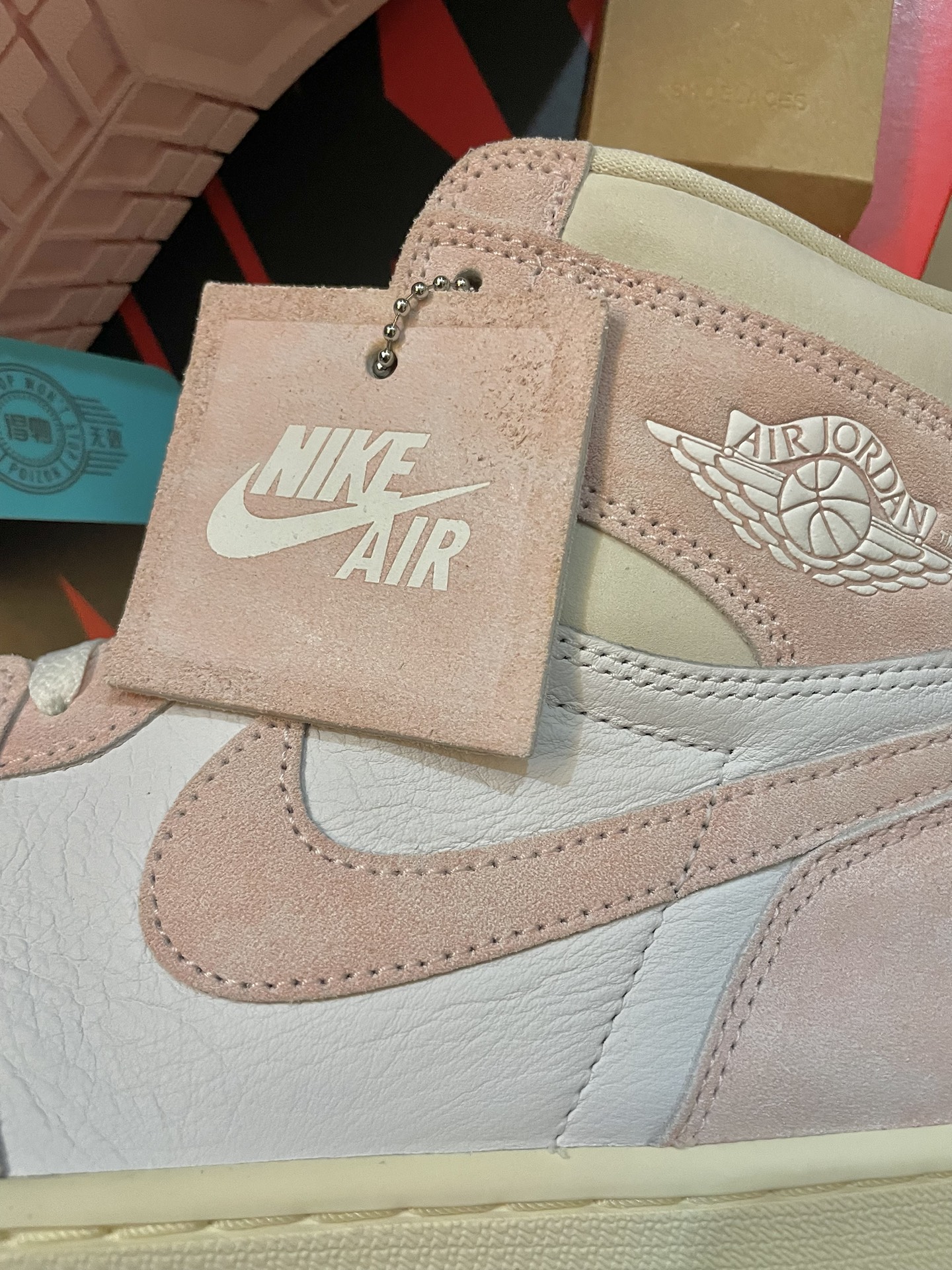 custom review-Jordan Air Jordan 1 Washed Pink High Top Vintage Баскетбольные Кроссовки Женские Pink White
