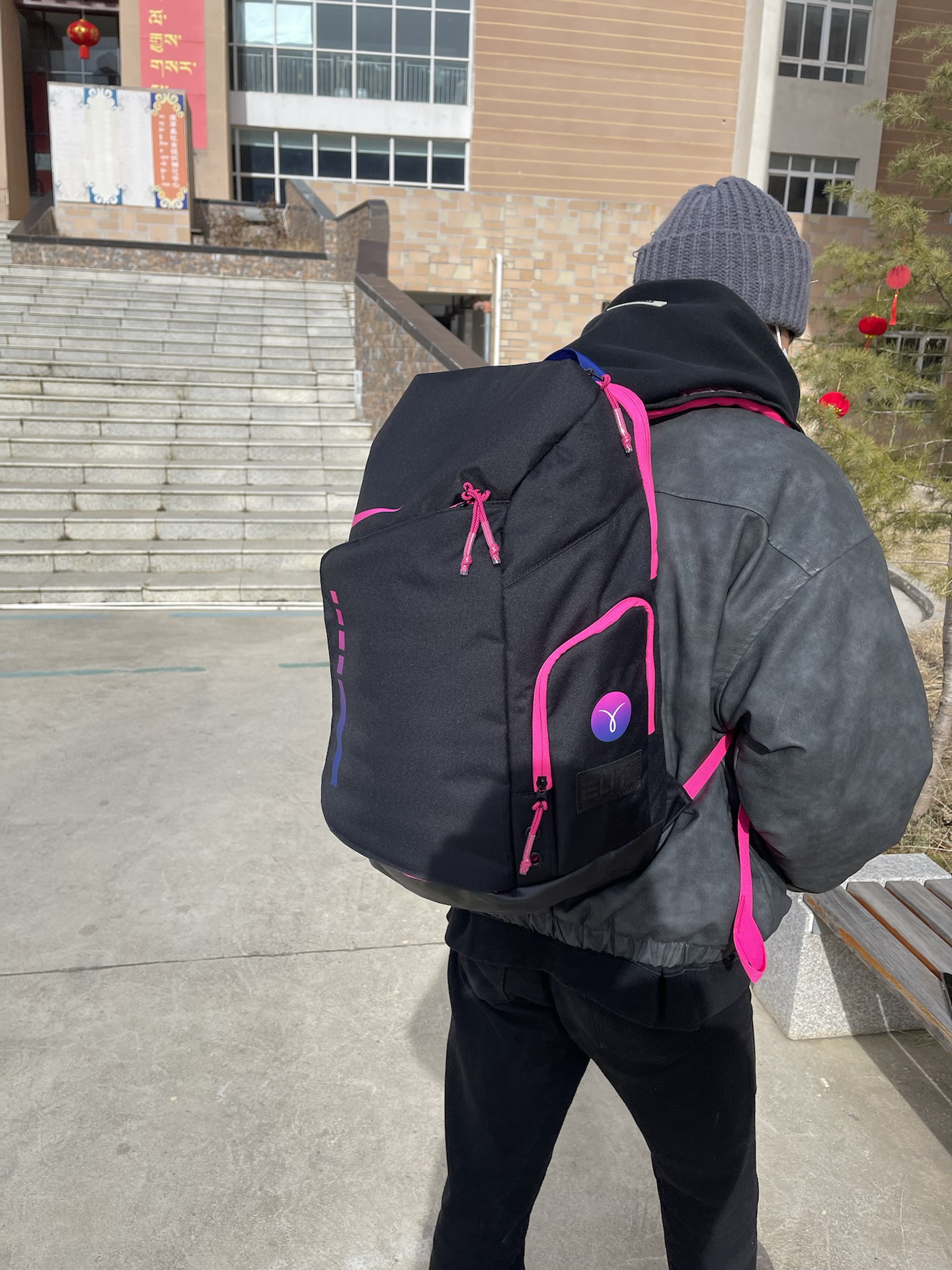 custom review-Nike Hoops Elite Backpack Kay Yow 2023 Bag 32L Men Backpack Black Fierce Pink