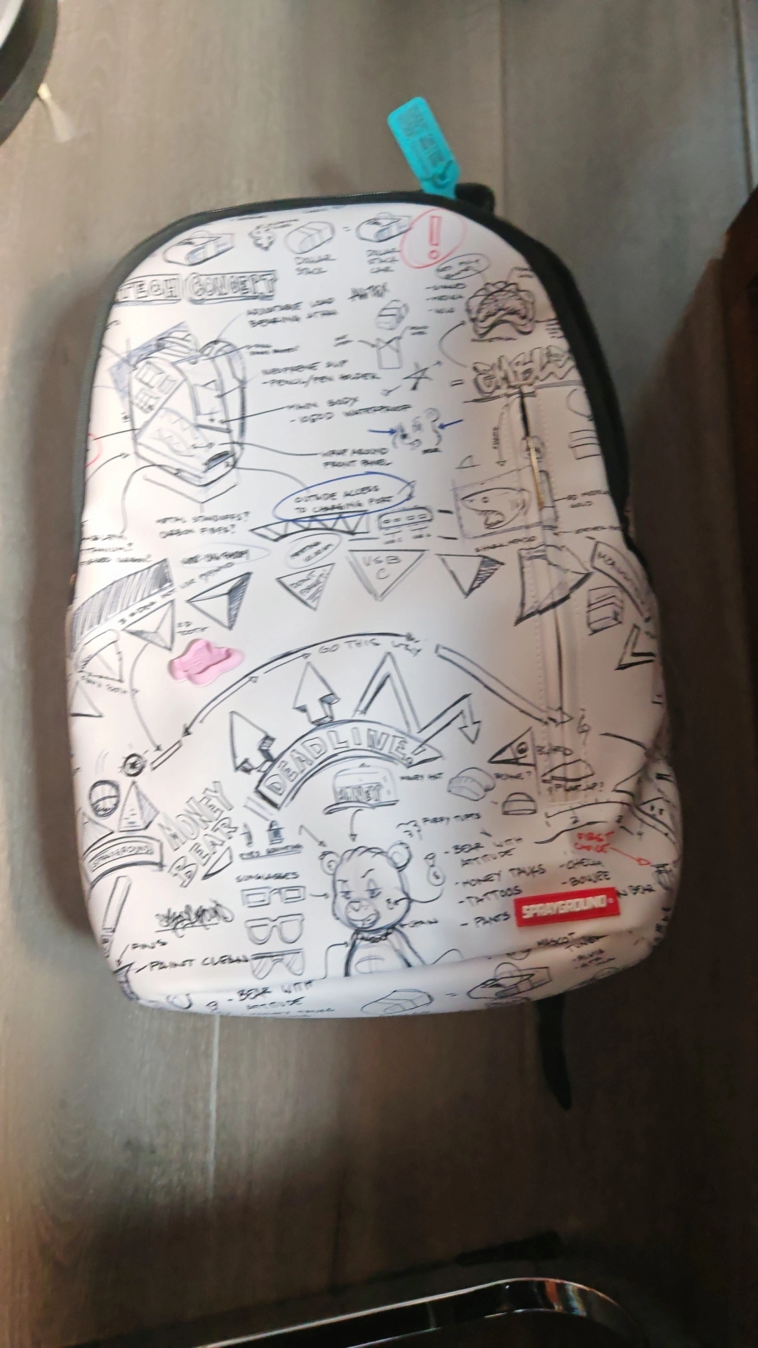 custom review-SPRAYGROUND Рюкзак из ПВХ стандартный унисекс натуральный белый