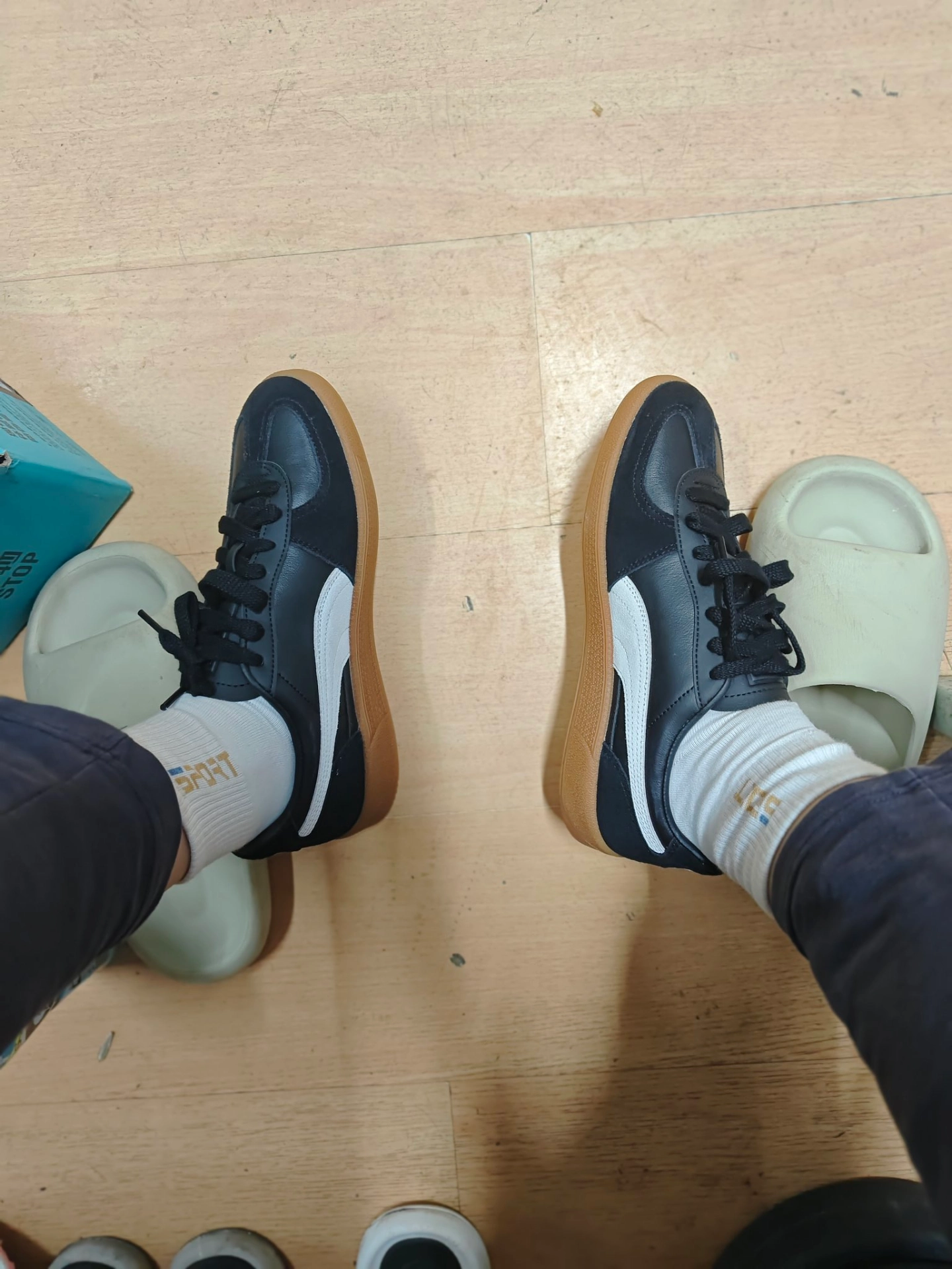 custom review-PUMA Palermo Аbrasion Resistant Низкие Кроссовки для скейтбординга Унисекс Черный Белый