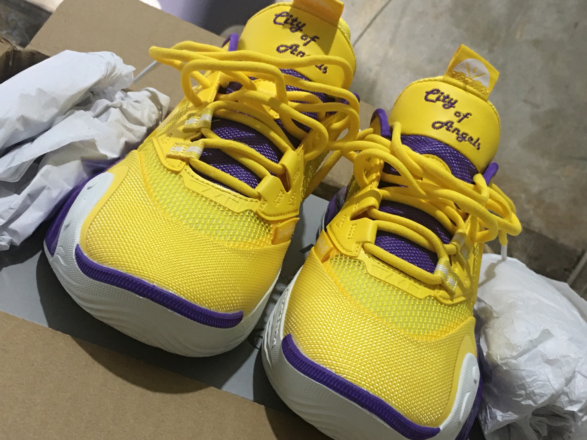 custom review-LiNing WADE ALLCITY 12 Anti Slip And Wear Resistant Support Lightweight Rebound Basketball Shoes Men
s Yellow Purple
