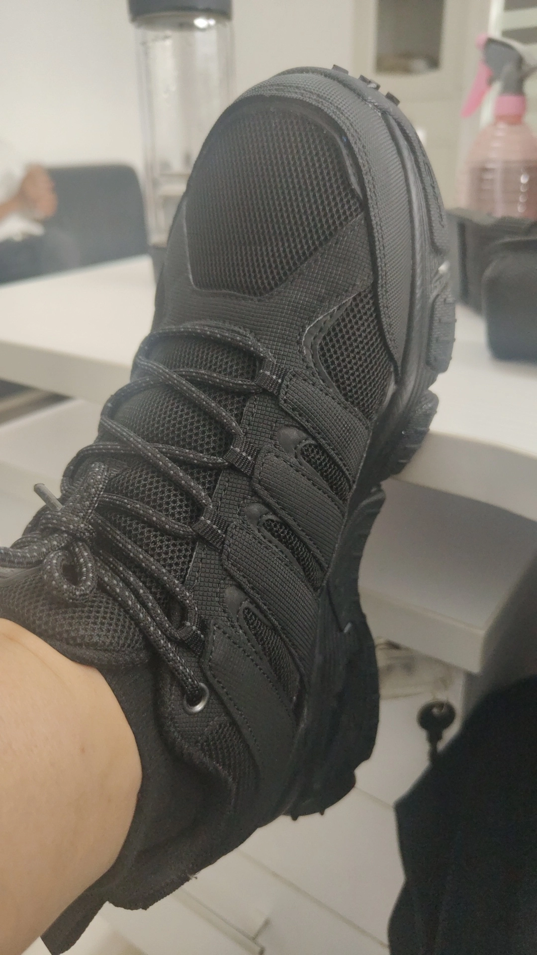 custom review-Skechers Износостойкие Дышащие Низкие Кеды для Бега Мужские Черные