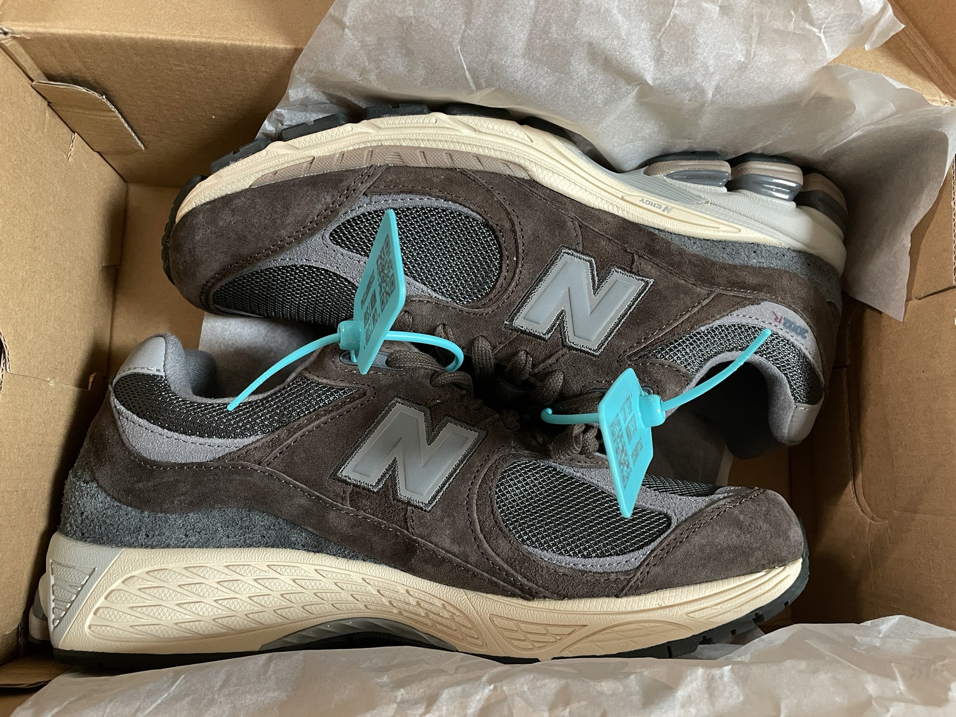 custom review-New Balance NB 2002R Low Топ Повседневные Беговые Кроссовки Унисекс Кофейно-Серый