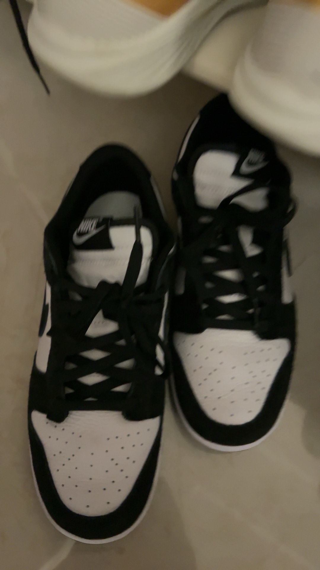 custom review-Nike Dunk Slip Resistant Abrasion Resistant Низкие Скейтбординг Кроссовки Унисекс Черный Белый