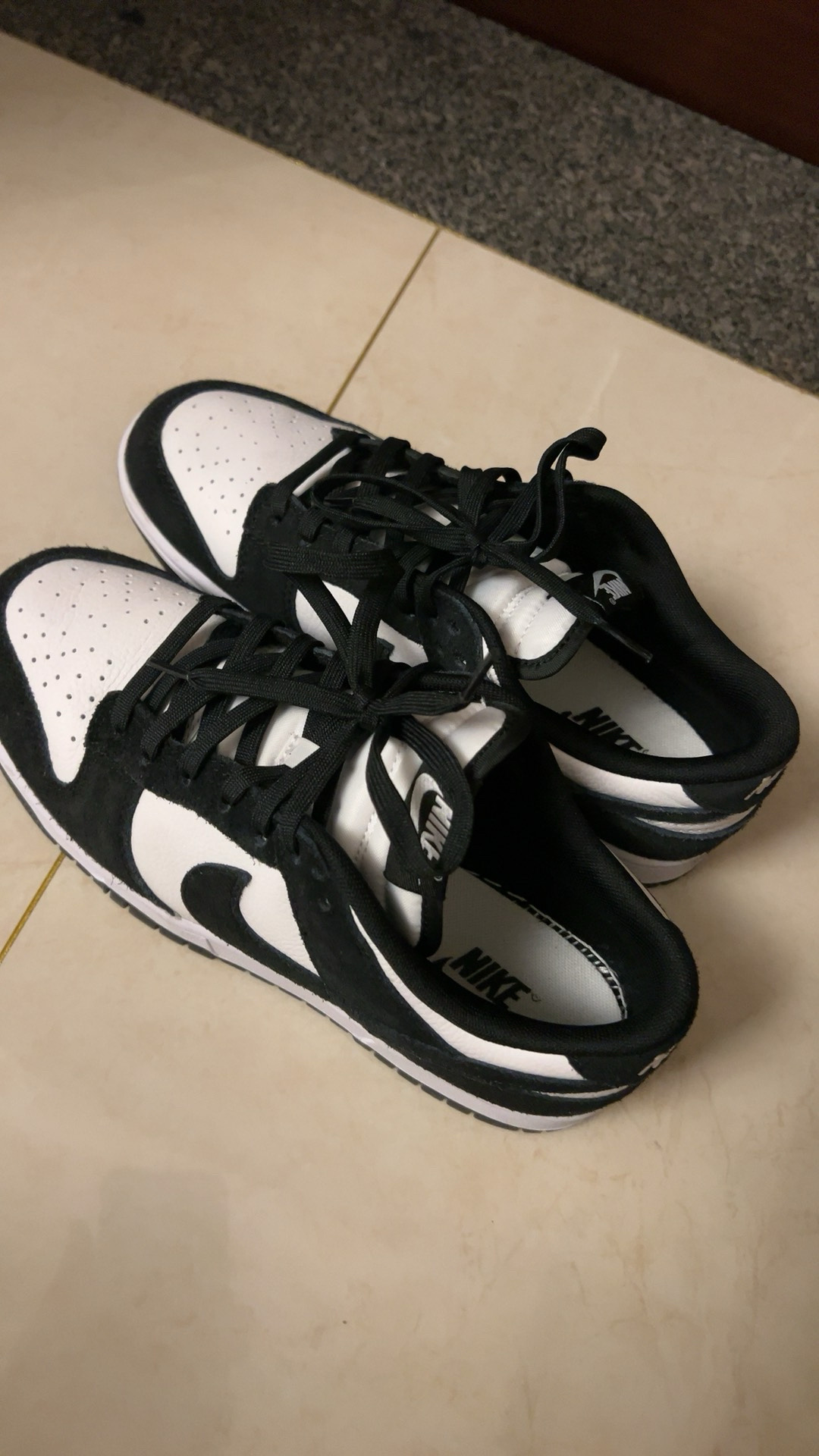 custom review-Nike Dunk Slip Resistant Abrasion Resistant Низкие Скейтбординг Кроссовки Унисекс Черный Белый