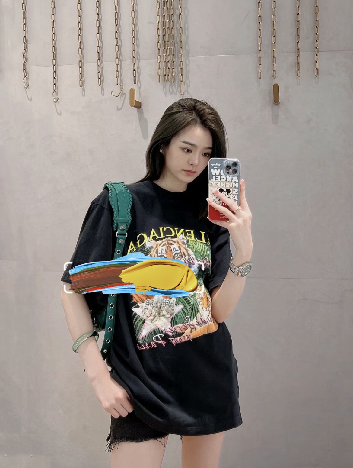 custom review-Balenciaga SS22 T-Shirt Мужской Черный
