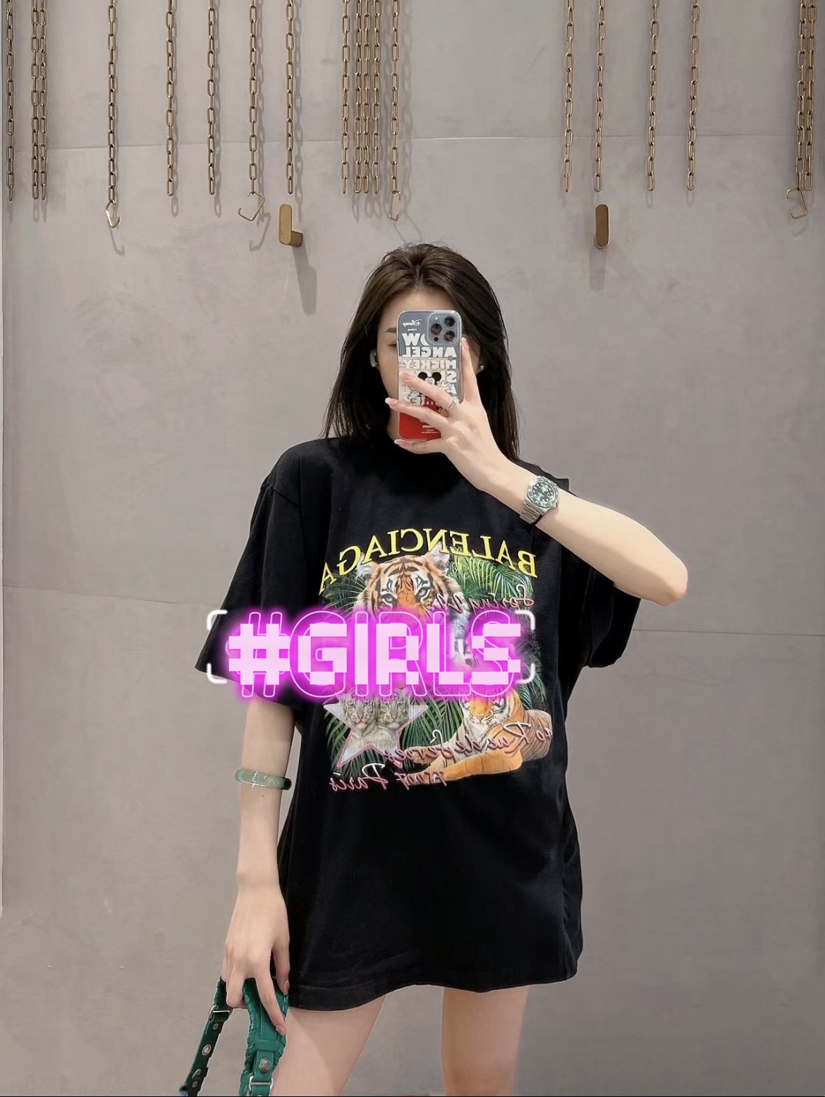 custom review-Balenciaga SS22 T-Shirt Мужской Черный