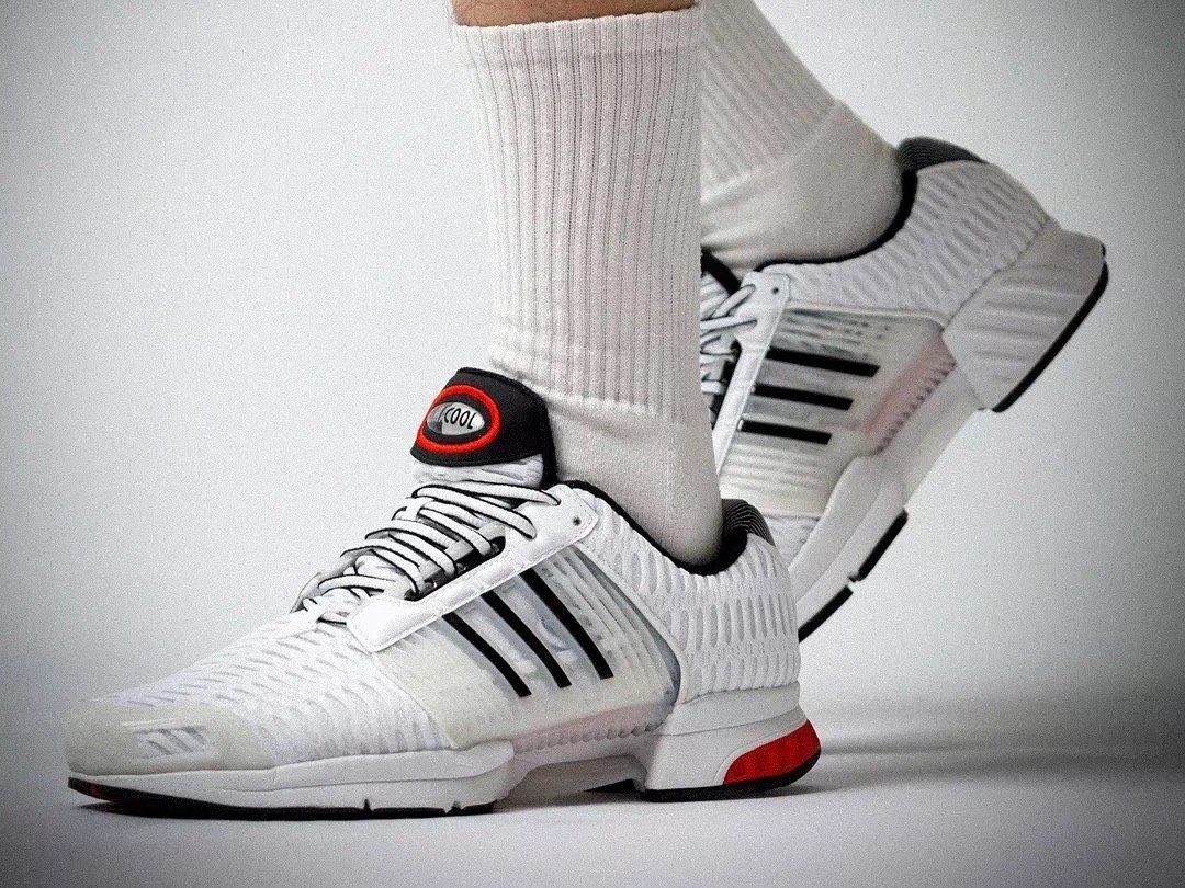 custom review-Adidas Originals Climacool Устойчивый к истиранию Низкий Топ Резина Повседневная Городская Коммутация Беговые кроссовки Унисекс Белый Черный Красный