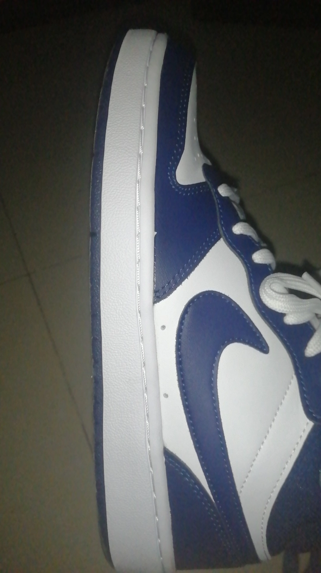 custom review-Nike Court Borough MID 2 MID Топ Детские Скейтбординги Сине-белый