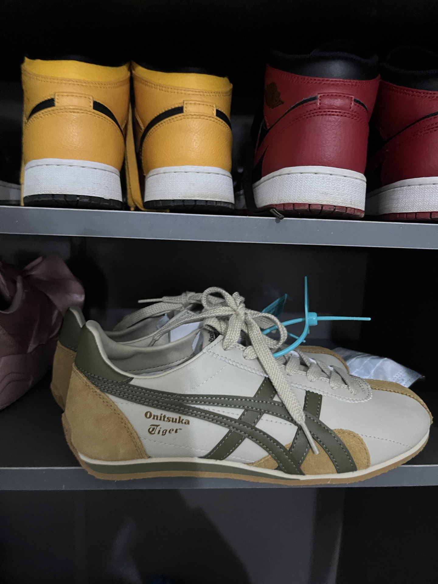 custom review-Onitsuka Tiger Runspark Аbrasion Resistant Низкий Топ Повседневные Беговые Кроссовки Унисекс Бежево-Желтые