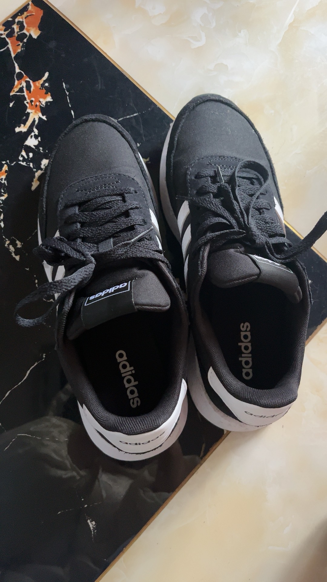 custom review-ADIDAS NEO Run 60s 2,0 Дышащие Низкие Кроссовки для Бега Унисекс Черные Белые