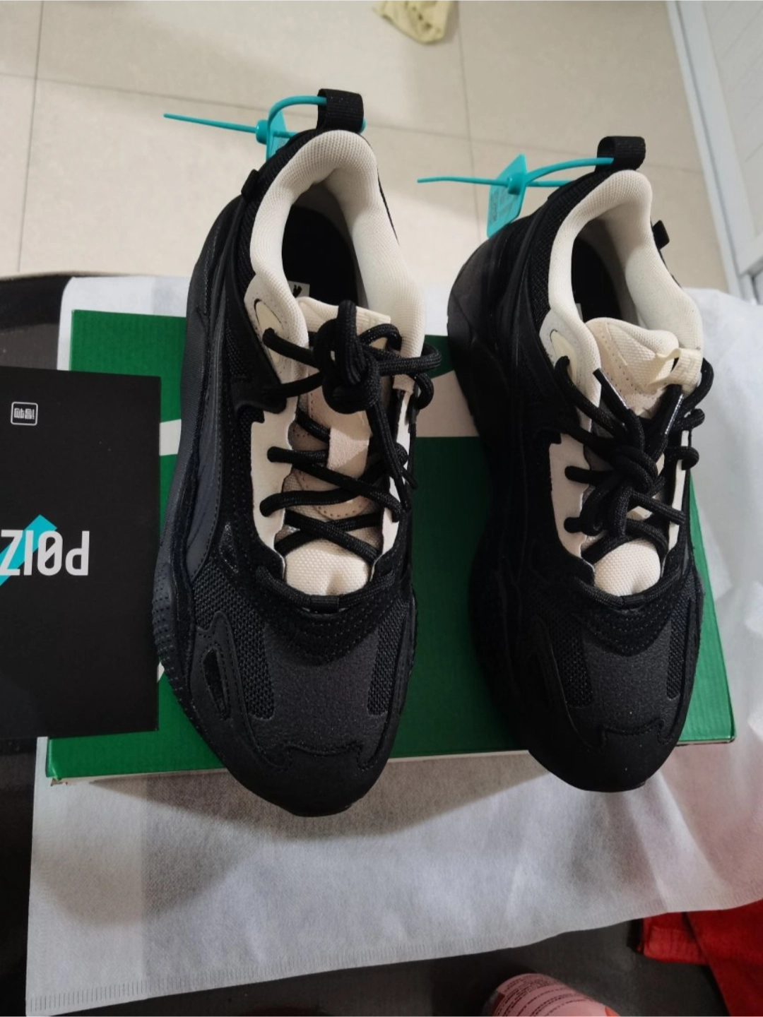 custom review-PUMA RS X Efekt Prm Амортизация и Дышащий Низкий Топ Повседневная Обувь Унисекс Черный