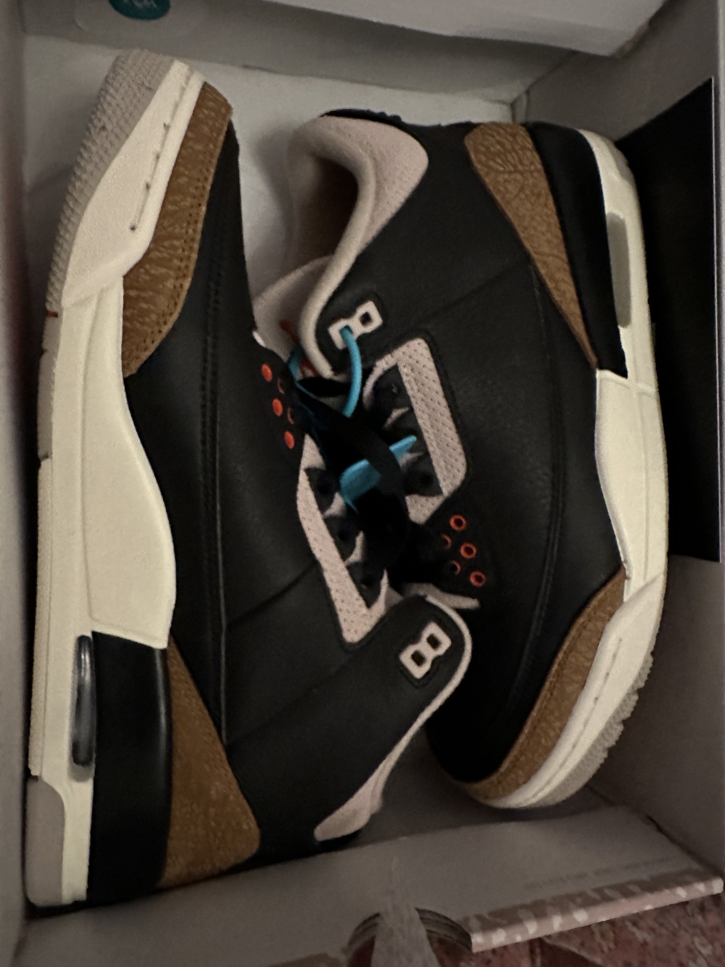 custom review-Jordan Air Джордан 3 Ретро 'Пустыня Слон' MID Топ Винтажные баскетбольные кроссовки Мужской Черно-коричневый