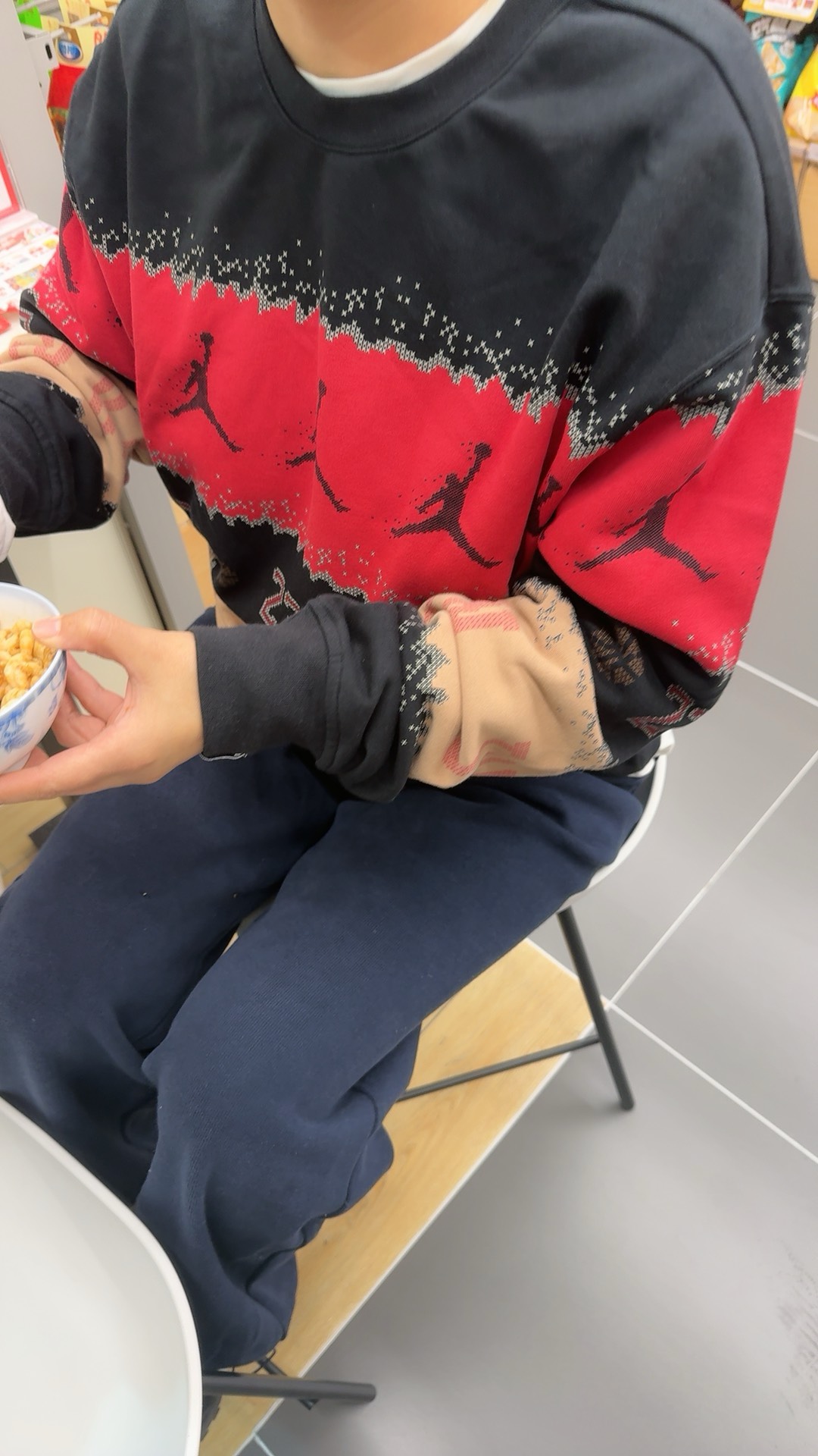 custom review-JORDAN Essentials Красный Черный Мужской Свитшот