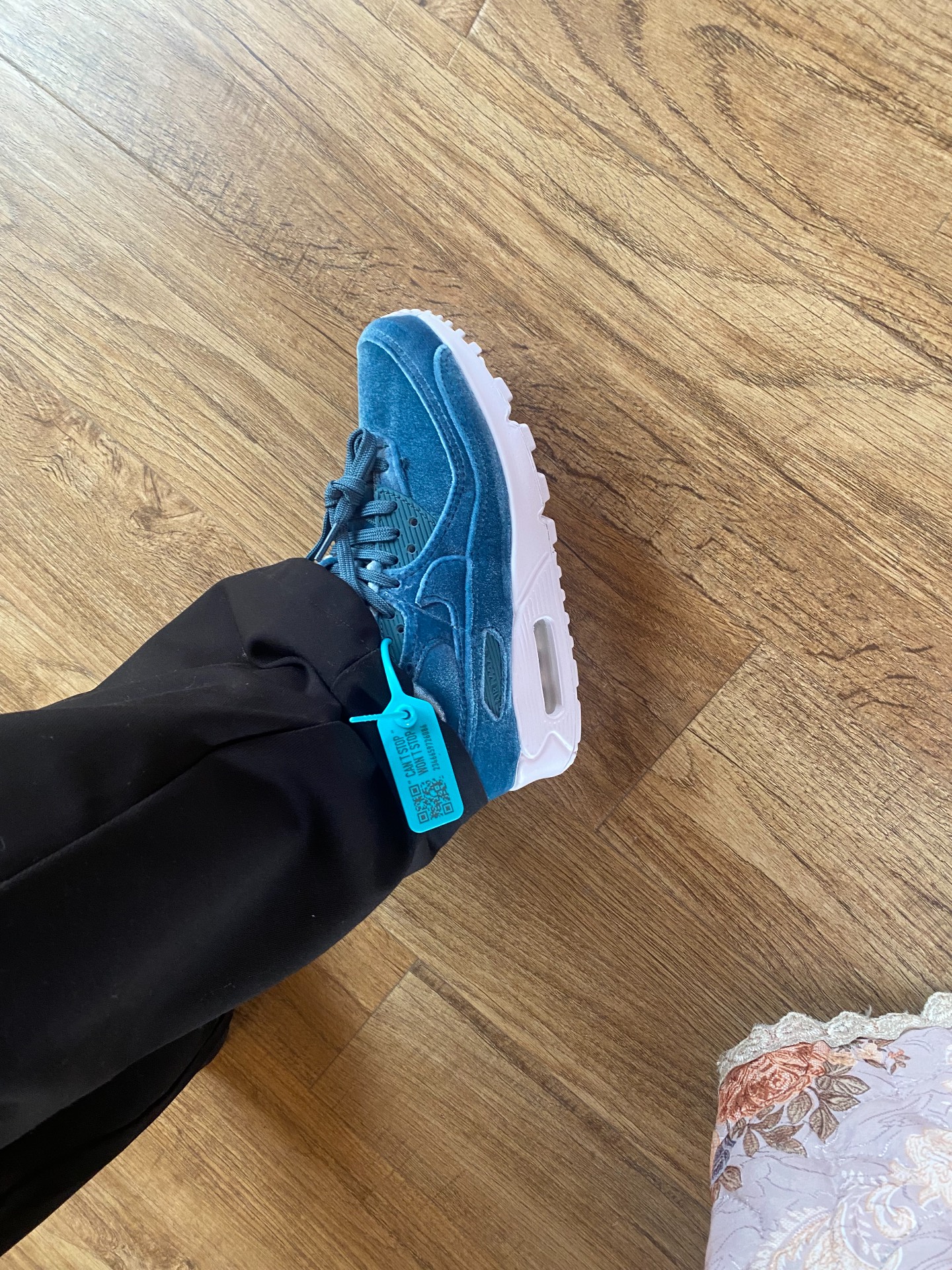 custom review-Nike Air Max 90 Low Топ Повседневные Беговые Кроссовки Женские Озерный Зеленый