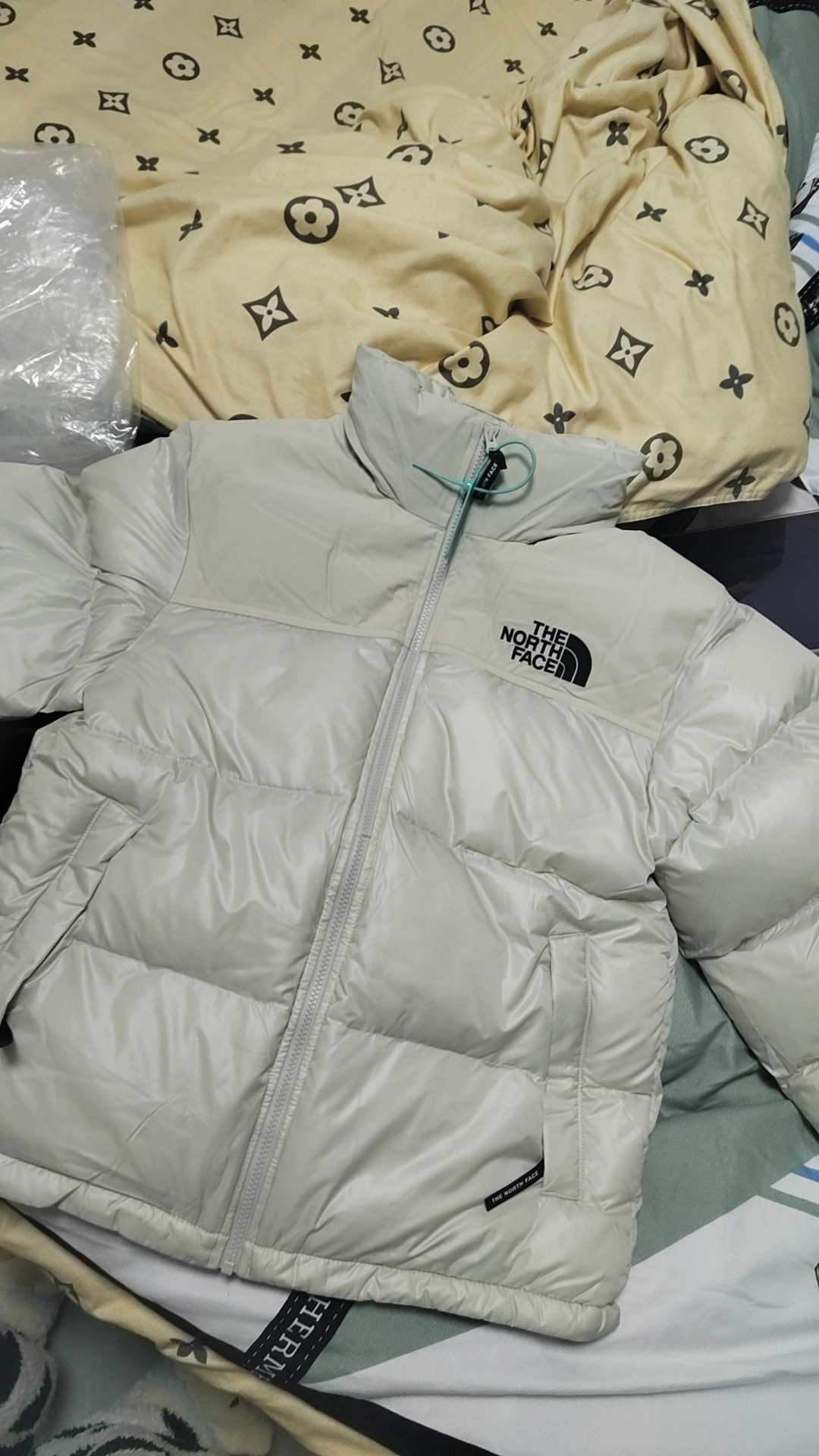 custom review-The North Face Nuptse Пуховая куртка Зимний Унисекс Экрю