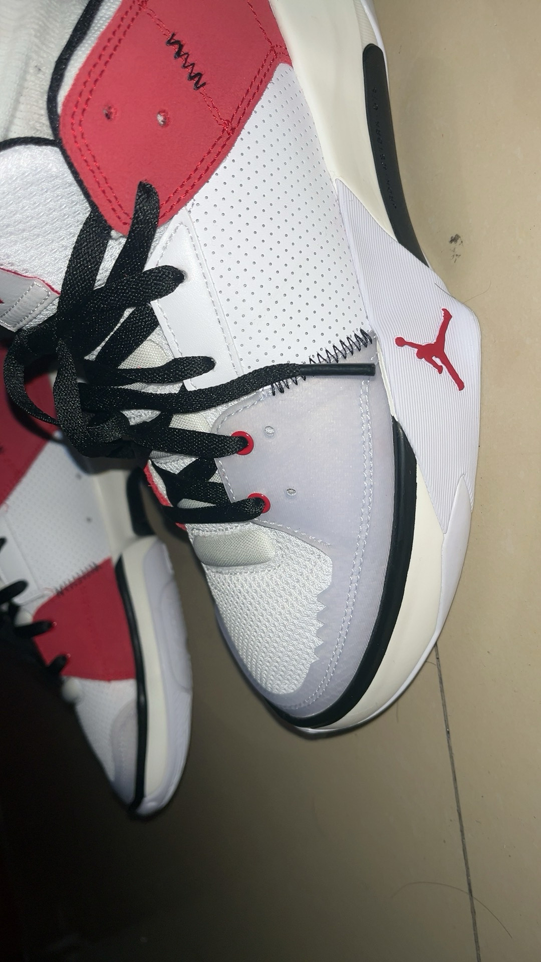 custom review-Джордан One Take 5 Slip Resistant Abrasion Resistant Breathable Low Top Винтажные баскетбольные кроссовки Мужской Белый Красный