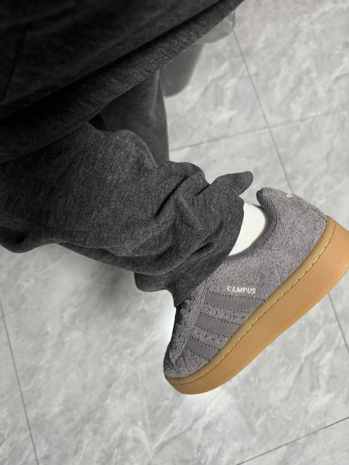 custom review-Adidas Originals CAMPUS 00s Устойчивые к истиранию низкие скейтборд-кроссовки Женские Серые