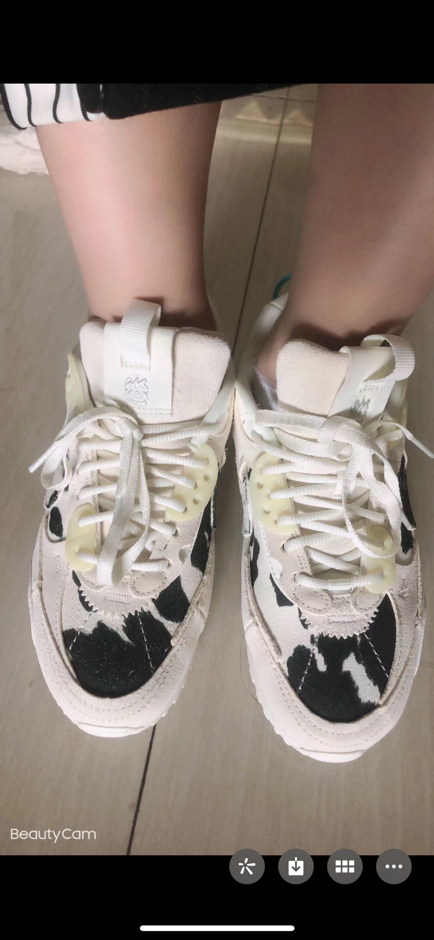 custom review-Nike Air Max 90 Futura Low Топ Повседневная обувь Женская Белый Черный