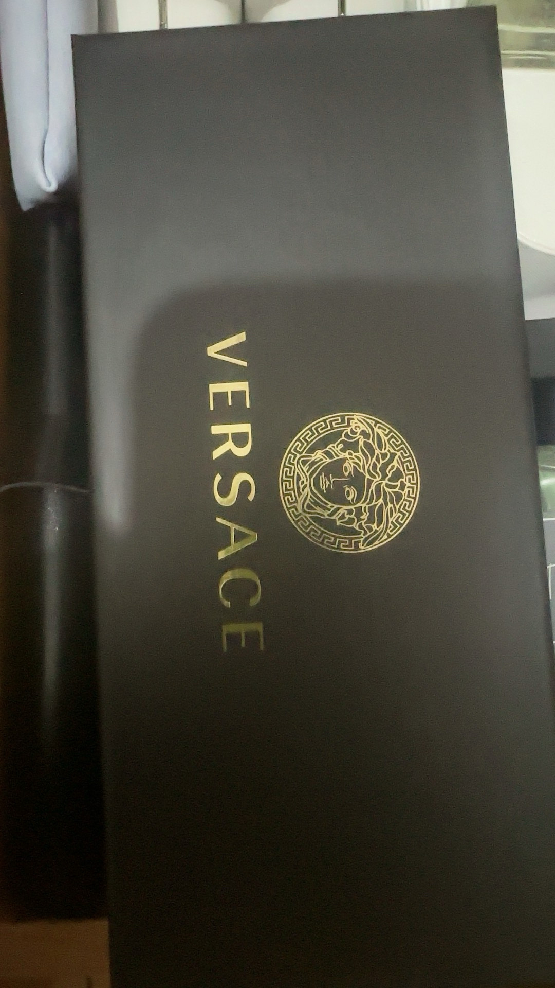 custom review-VERSACE Нерегулярная форма Солнцезащитные очки Унисекс Черный