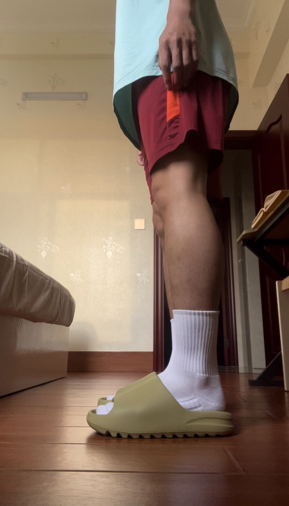 custom review-Adidas Originals Yeezy Slide EVA Slip-on устойчивые слипоны унисекс зеленые